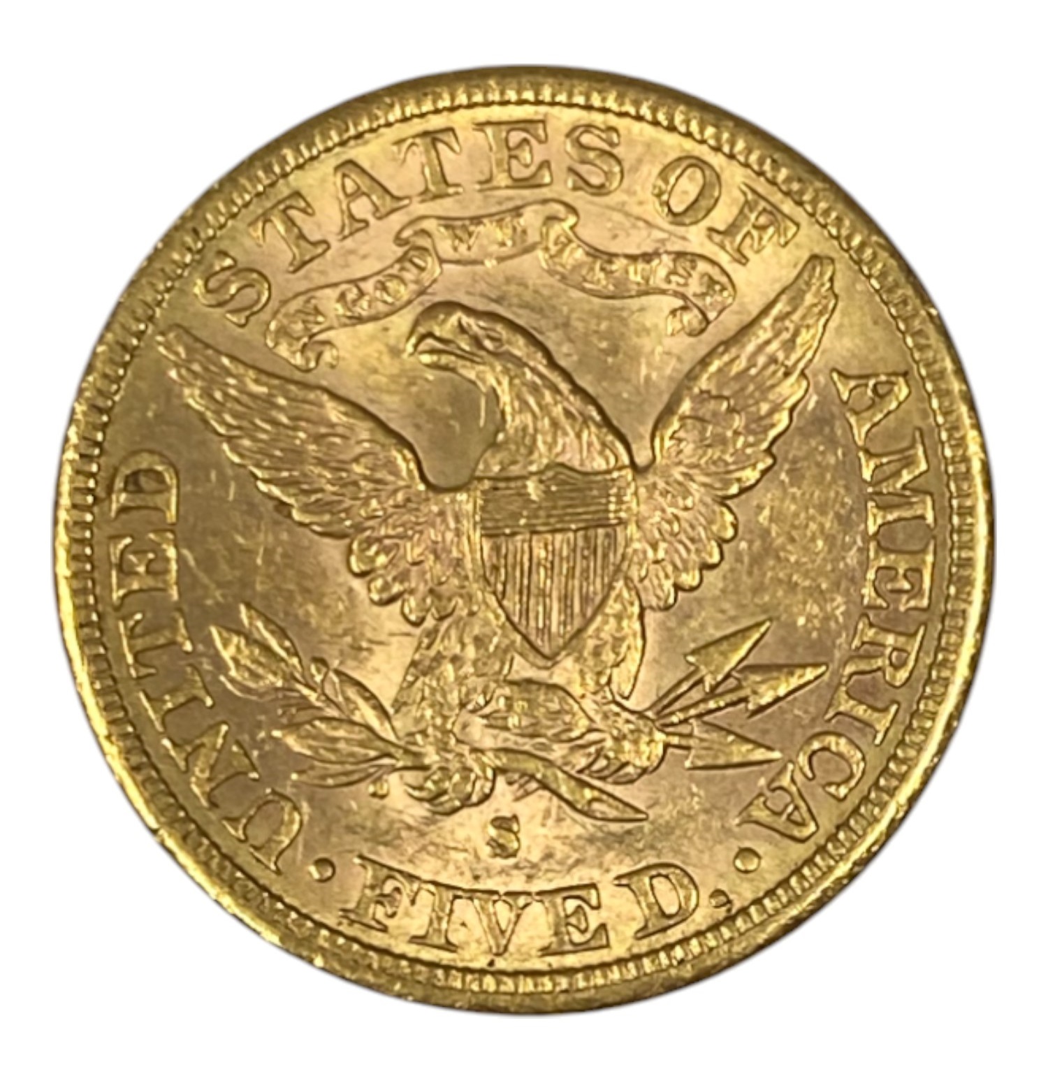 USA – 5 Dollars 1886 – Coronet Head – With motto – AU – Gold 900, 8.35g, 21.6mm - 1 1