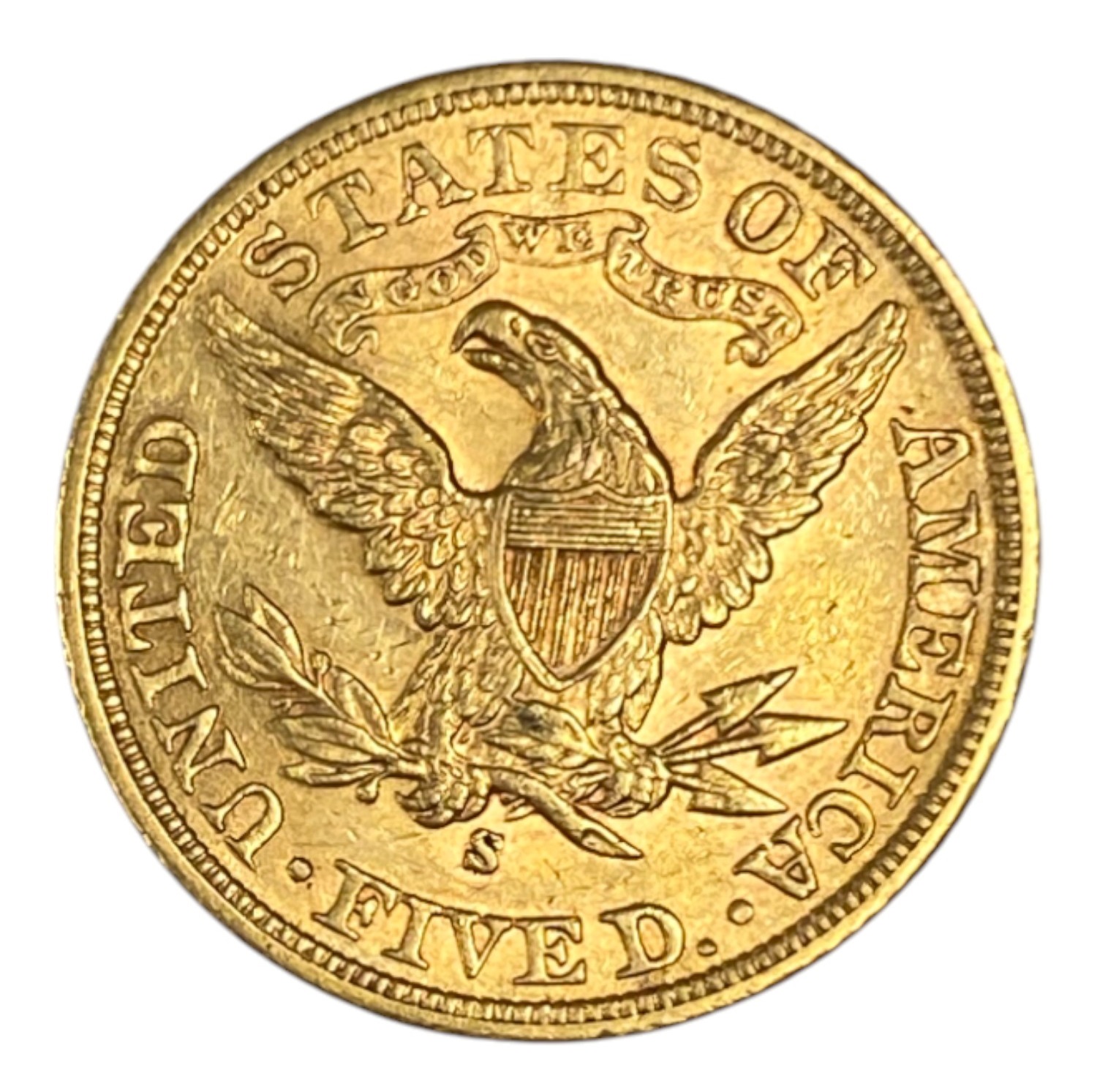 USA – 5 Dollars 1900 S – Coronet Head – With motto – VF – Gold 900, 8.35g, 21.6mm - 1 1