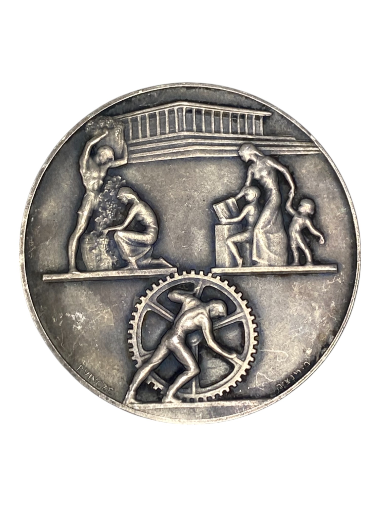 Israel – Lot of 39 medals, Rothschild Medal 1966 - Total net silver weight is 1,528.7g – Silver 986, 40g, 45mm - 1 5