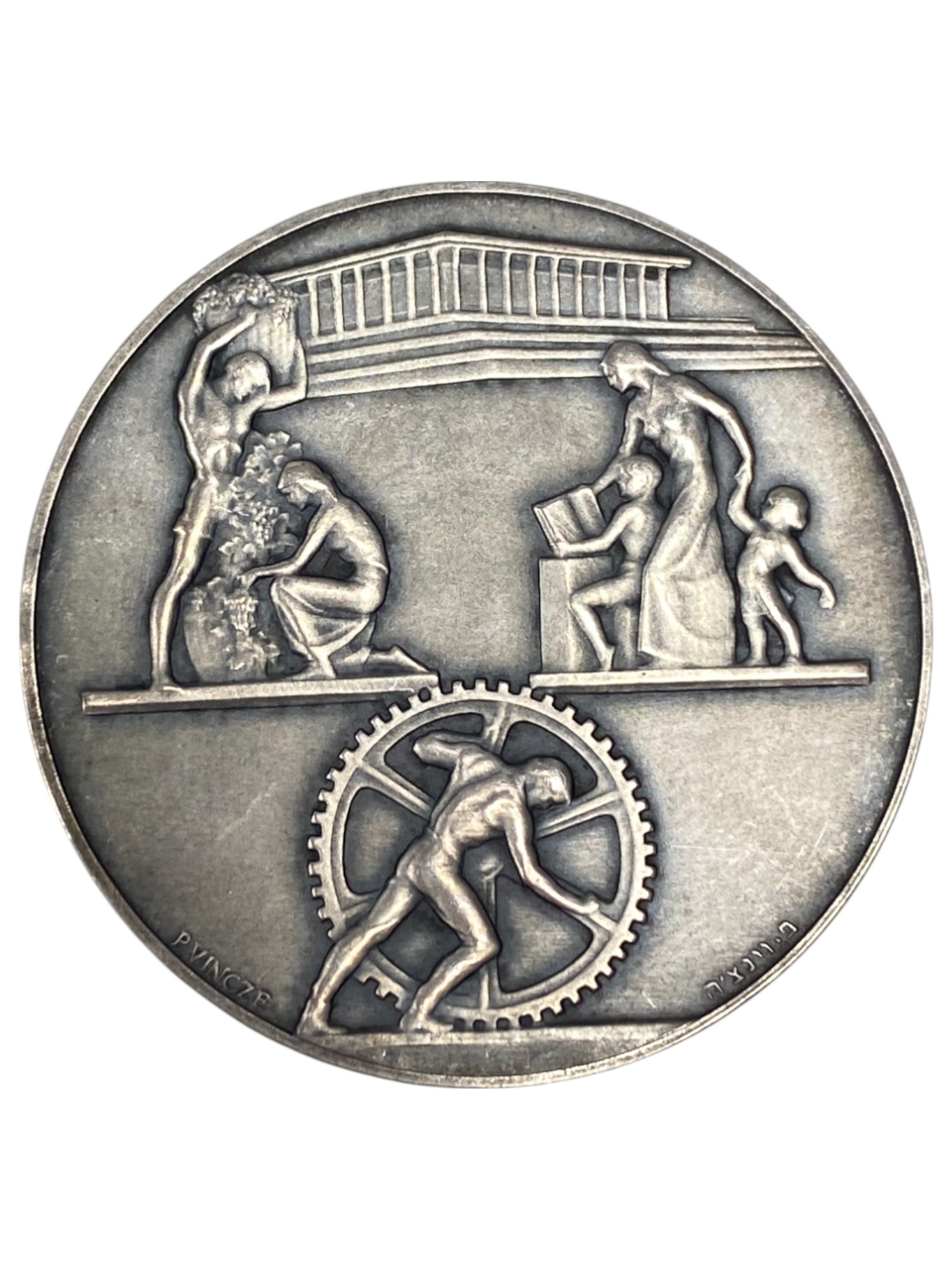 Israel – Lot of 39 medals, Rothschild Medal 1966 - Total net silver weight is 1,528.7g – Silver 986, 40g, 45mm - 1 18