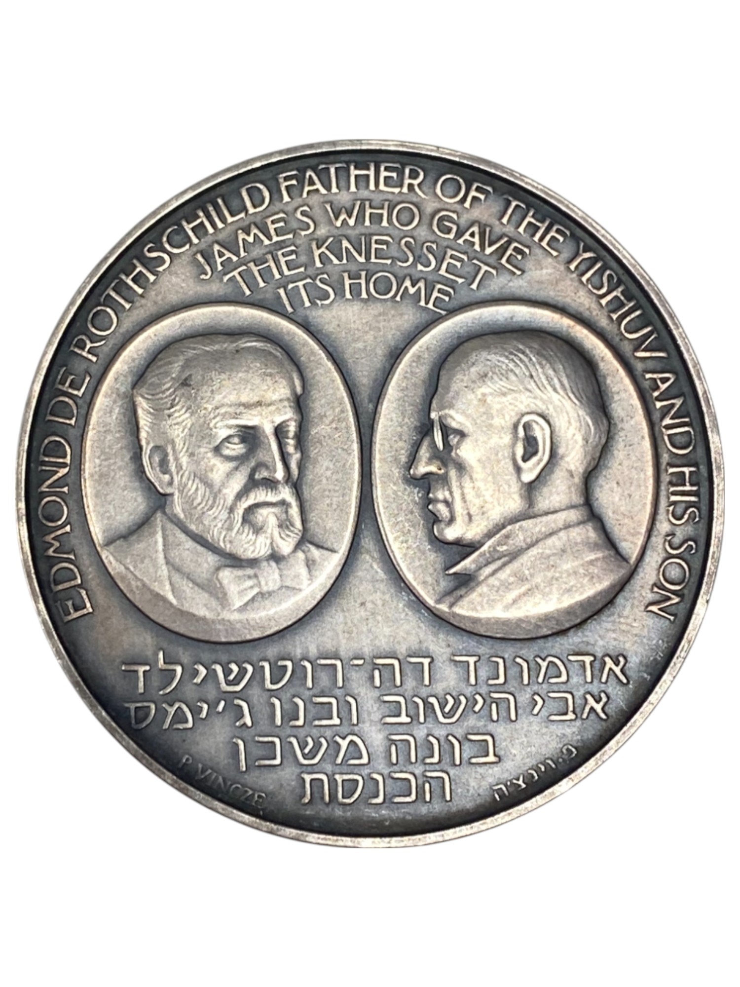 Israel – Lot of 39 medals, Rothschild Medal 1966 - Total net silver weight is 1,528.7g – Silver 986, 40g, 45mm - 1 17