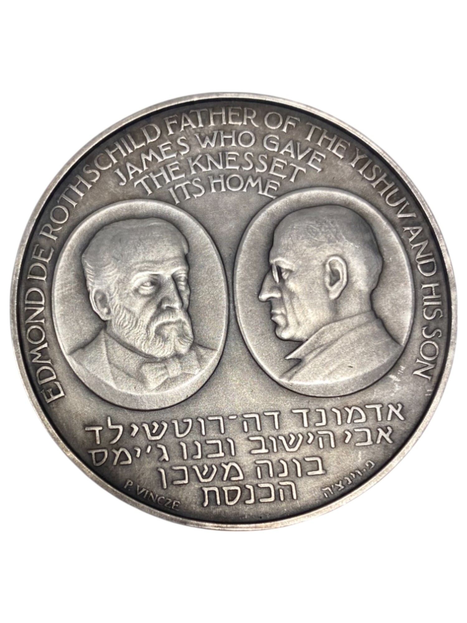 Israel – Lot of 39 medals, Rothschild Medal 1966 - Total net silver weight is 1,528.7g – Silver 986, 40g, 45mm - 1 57