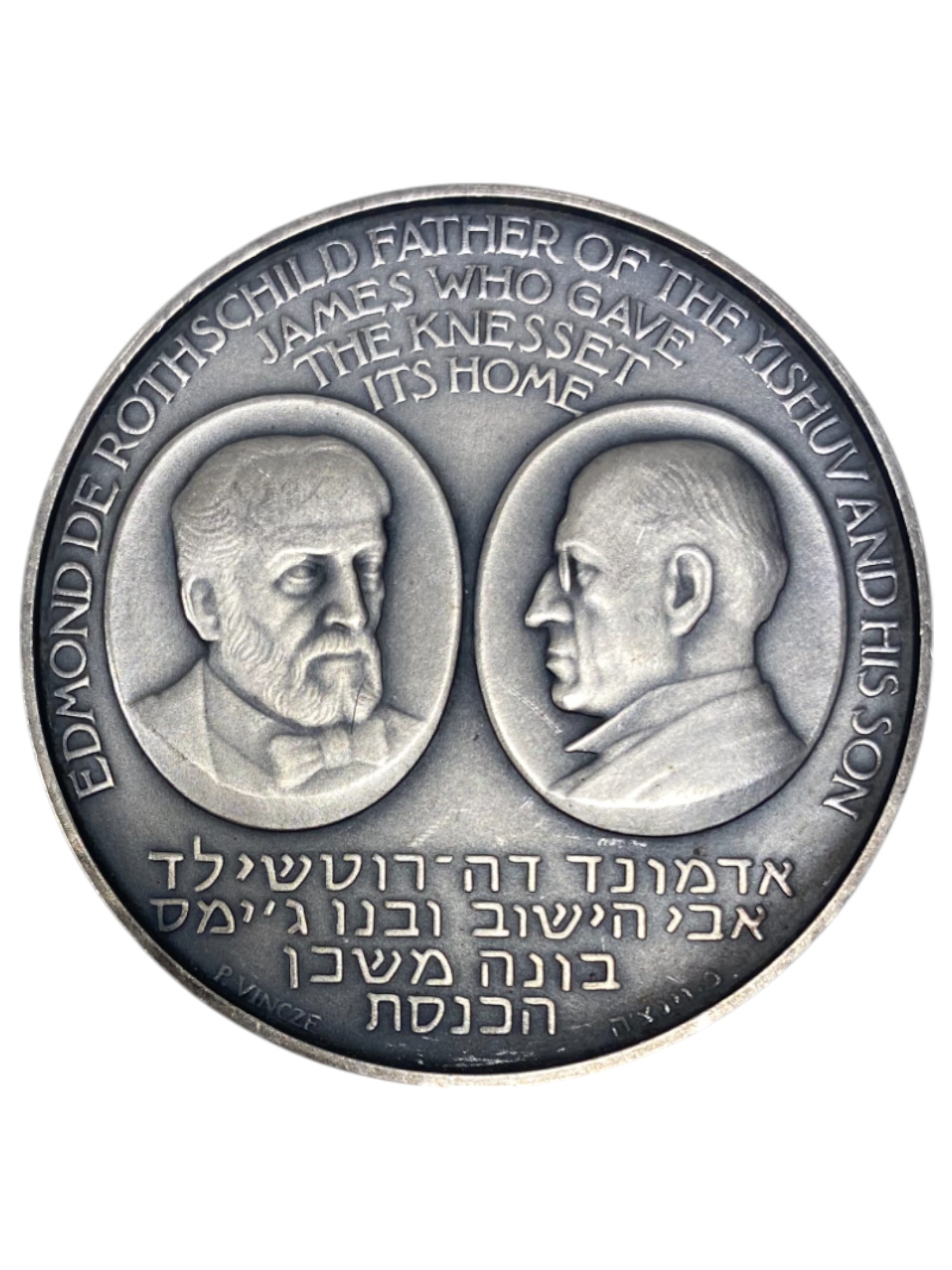 Israel – Lot of 39 medals, Rothschild Medal 1966 - Total net silver weight is 1,528.7g – Silver 986, 40g, 45mm - 1 28