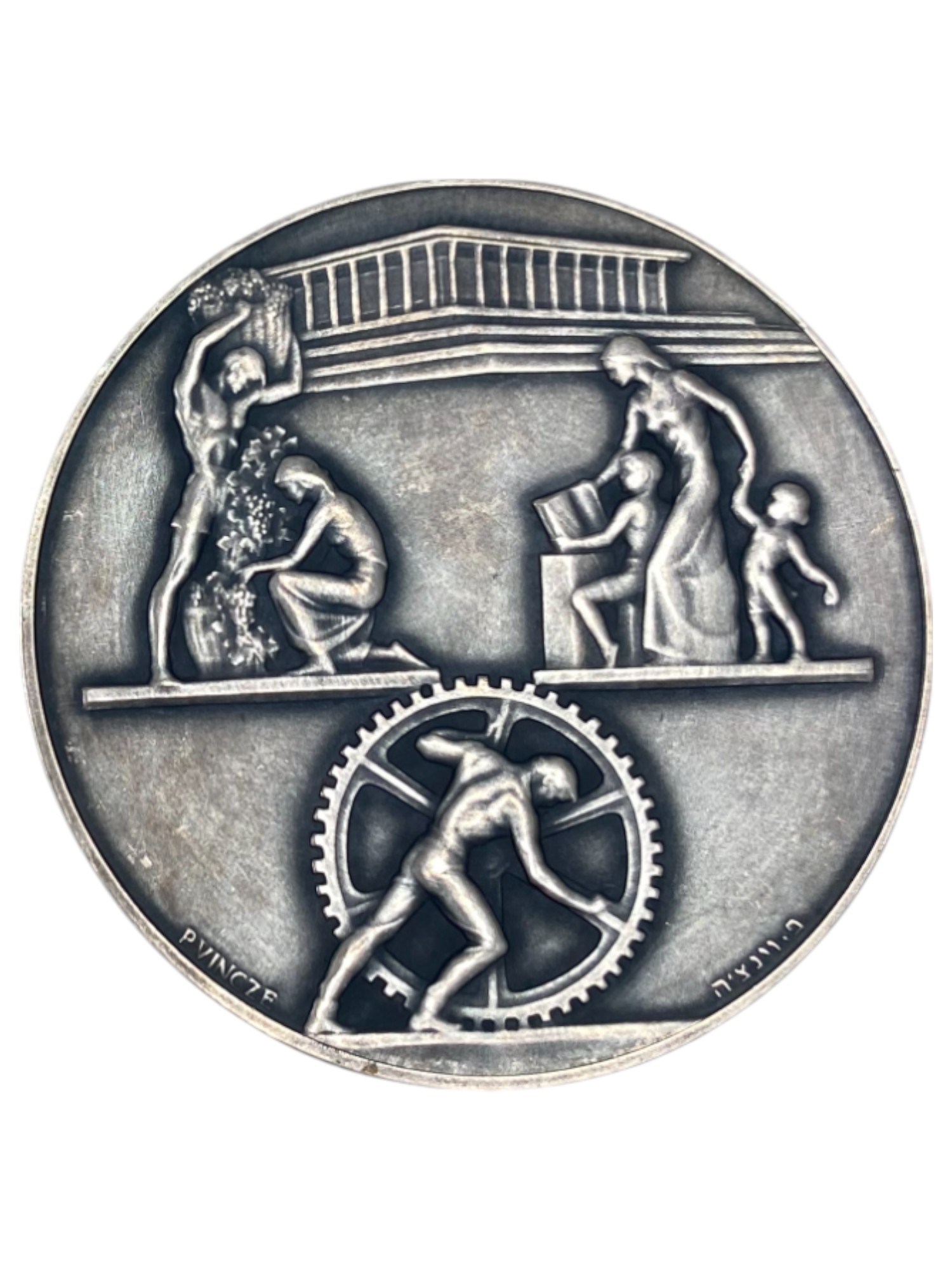 Israel – Lot of 39 medals, Rothschild Medal 1966 - Total net silver weight is 1,528.7g – Silver 986, 40g, 45mm - 1 69