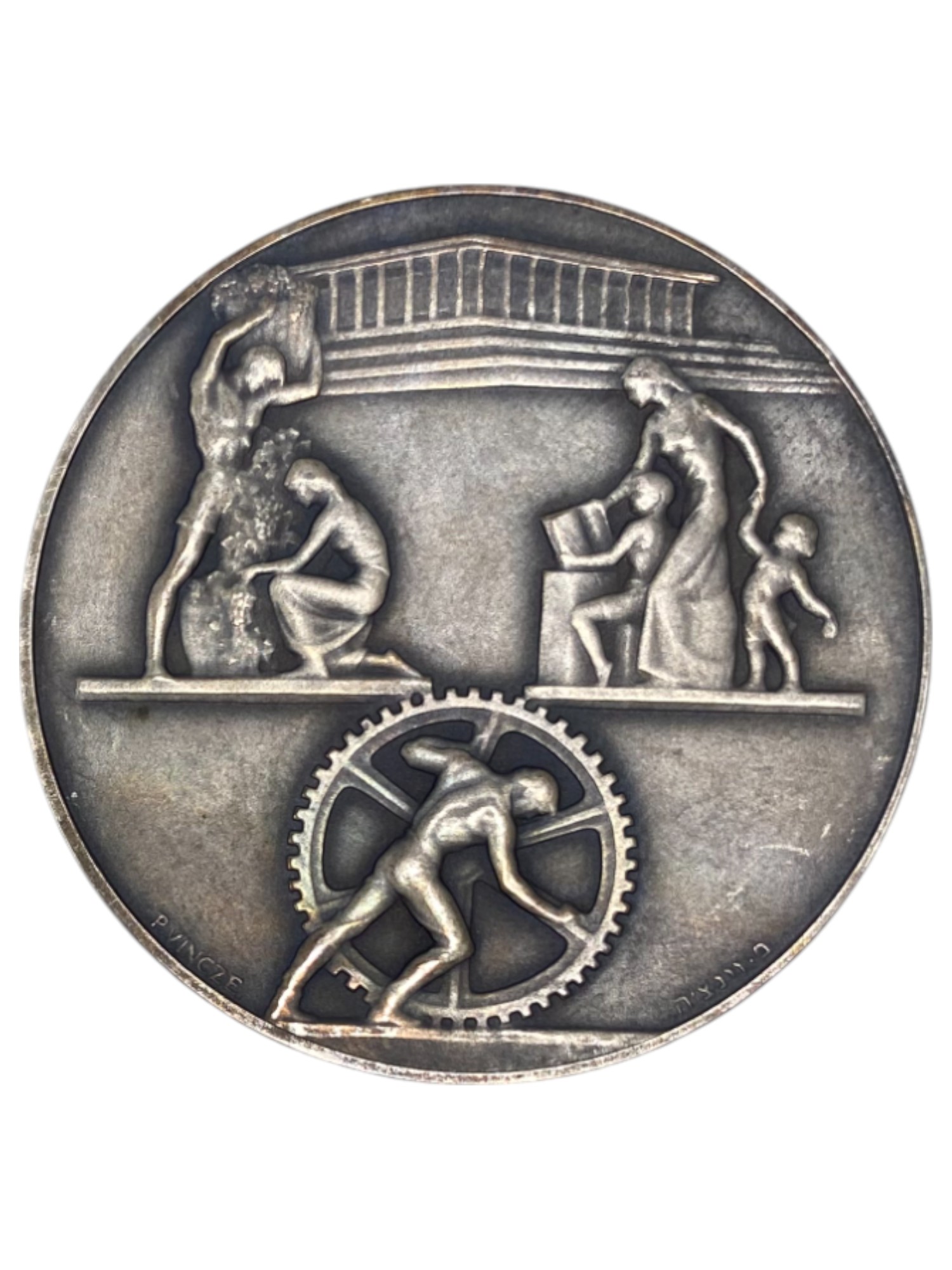 Israel – Lot of 39 medals, Rothschild Medal 1966 - Total net silver weight is 1,528.7g – Silver 986, 40g, 45mm - 1 38