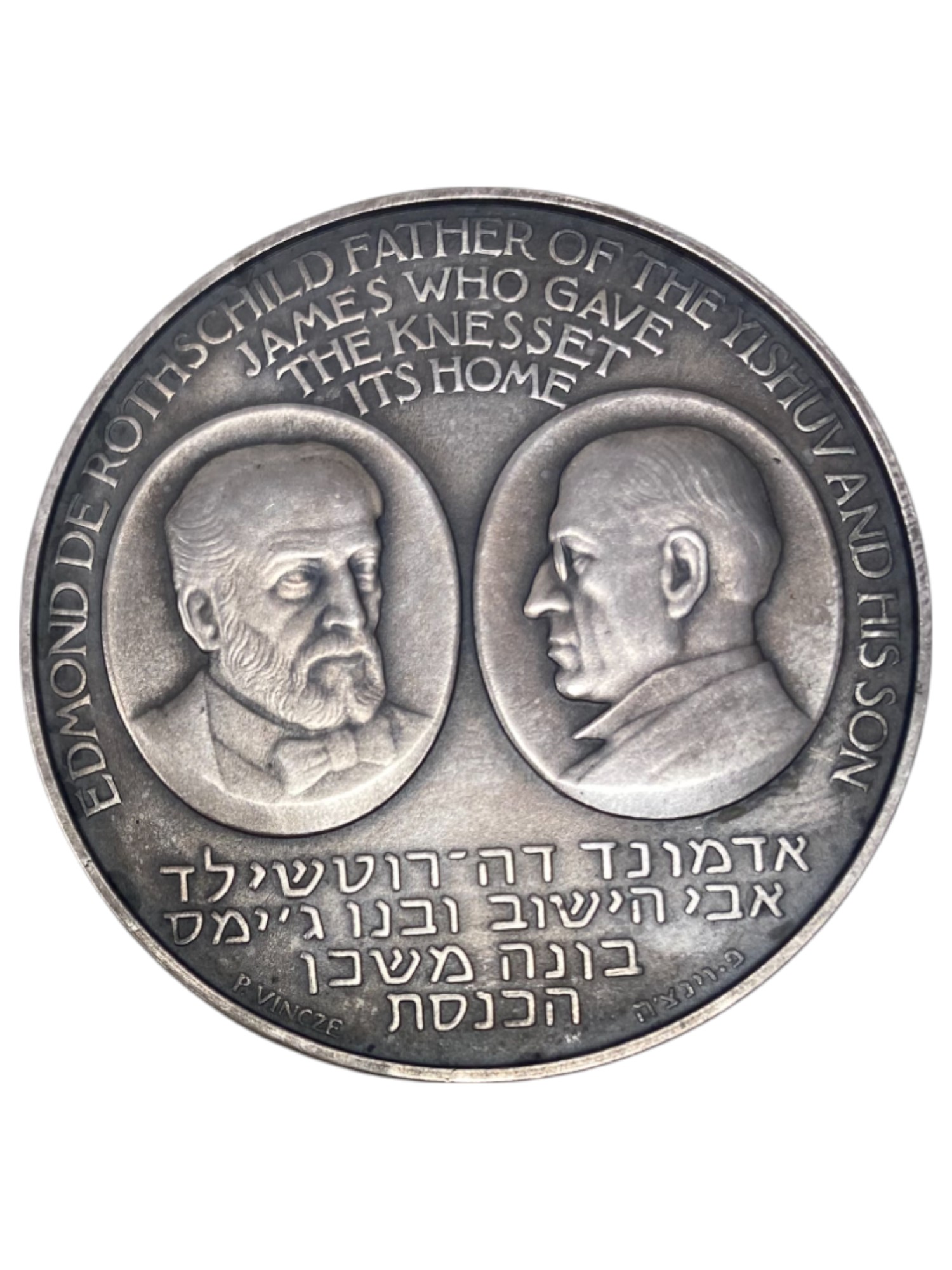 Israel – Lot of 39 medals, Rothschild Medal 1966 - Total net silver weight is 1,528.7g – Silver 986, 40g, 45mm - 1 74
