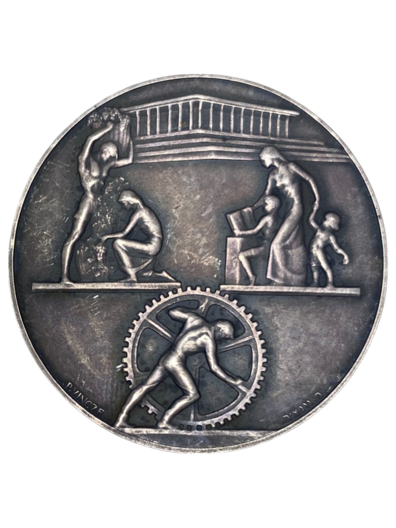 Israel – Lot of 39 medals, Rothschild Medal 1966 - Total net silver weight is 1,528.7g – Silver 986, 40g, 45mm - 1 40