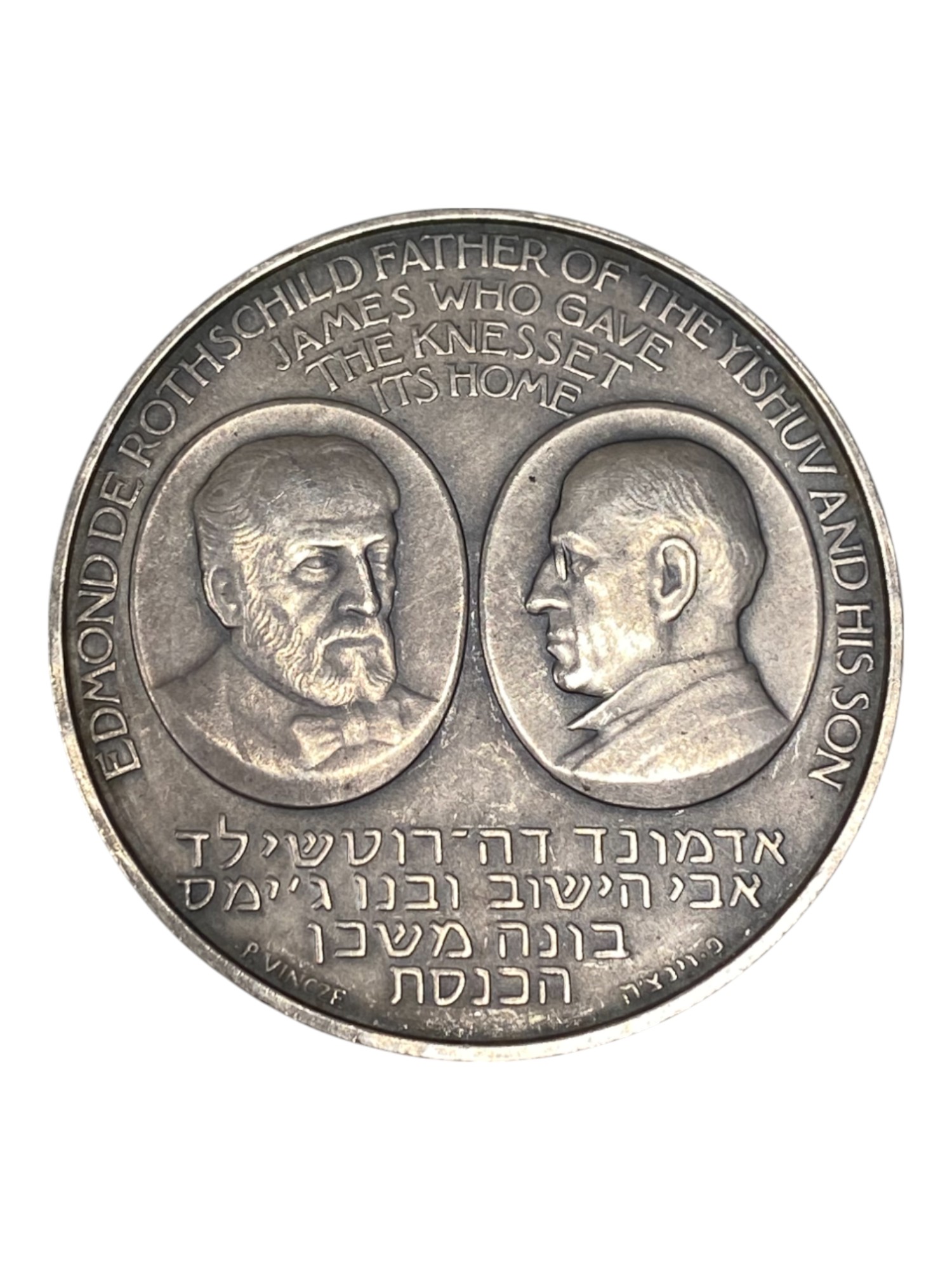 Israel – Lot of 39 medals, Rothschild Medal 1966 - Total net silver weight is 1,528.7g – Silver 986, 40g, 45mm - 1 13
