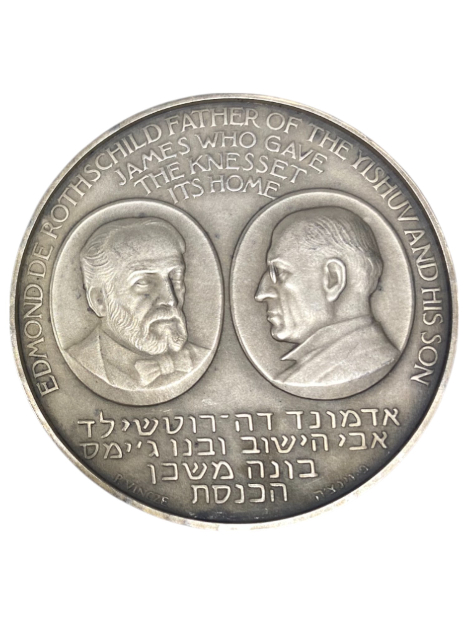 Israel – Lot of 39 medals, Rothschild Medal 1966 - Total net silver weight is 1,528.7g – Silver 986, 40g, 45mm - 1 72