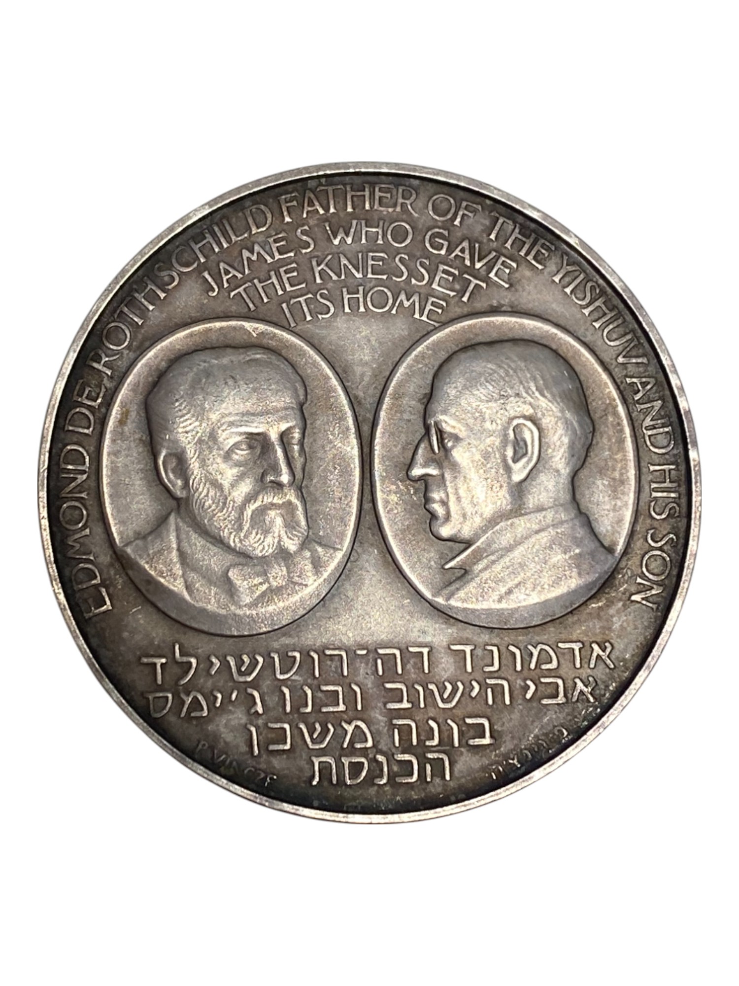 Israel – Lot of 39 medals, Rothschild Medal 1966 - Total net silver weight is 1,528.7g – Silver 986, 40g, 45mm - 1 56