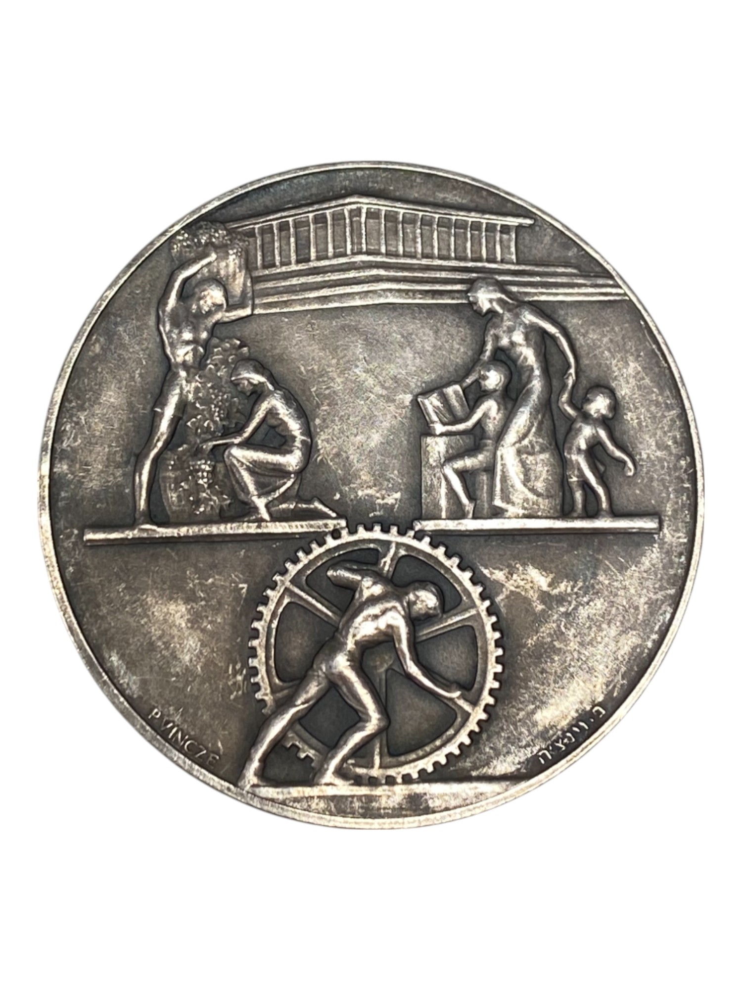 Israel – Lot of 39 medals, Rothschild Medal 1966 - Total net silver weight is 1,528.7g – Silver 986, 40g, 45mm - 1 14