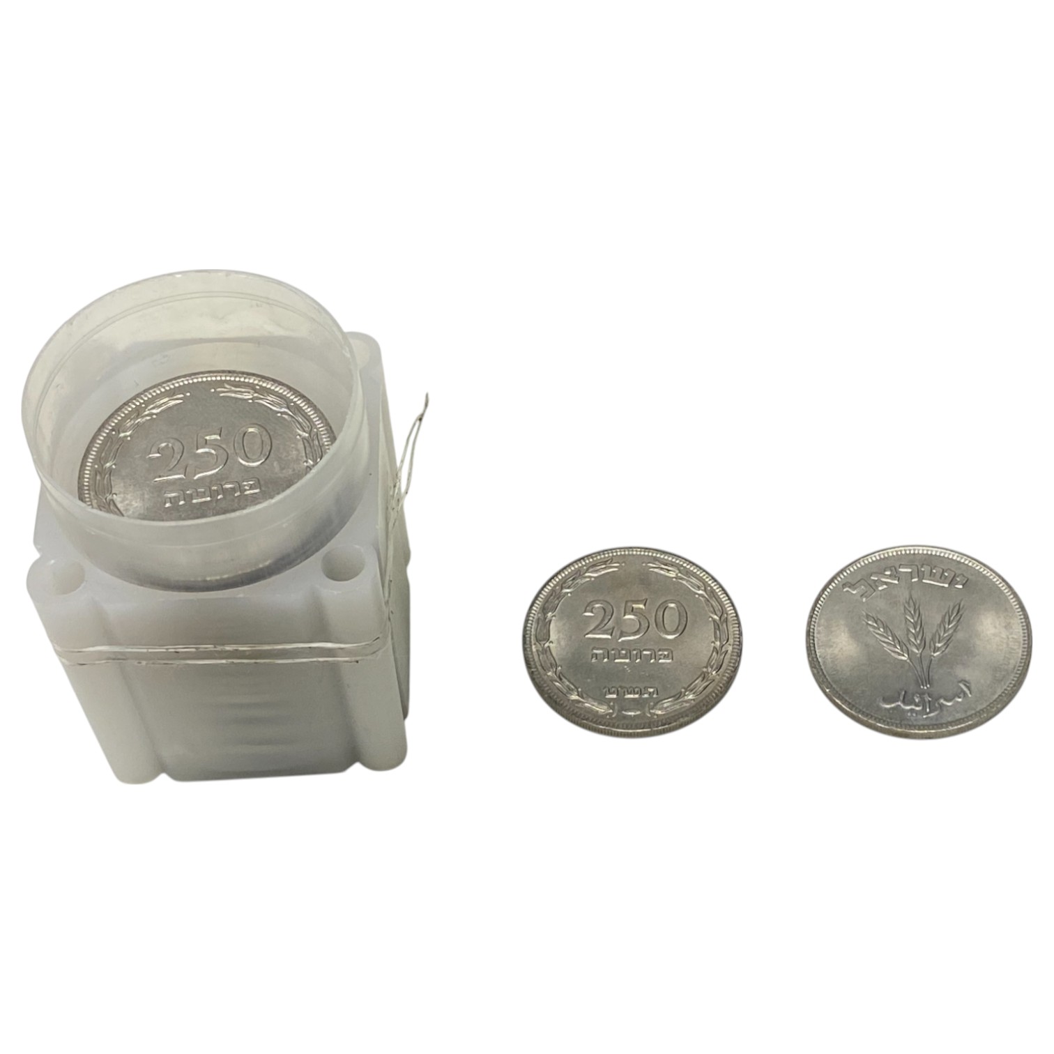 Israel - Lot of 24 coins 250 Pruta 1949 - "Without Pearl" - UNC - 1 0