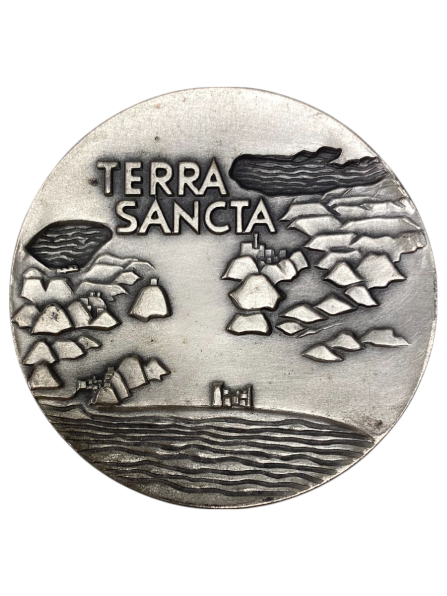 Israel – Pilgrims, Lot of 12 Terra Sancta State Medals, 1963 – Silver 935, 115g (Total NET silver 1,290.3g), 59mm - 1 20