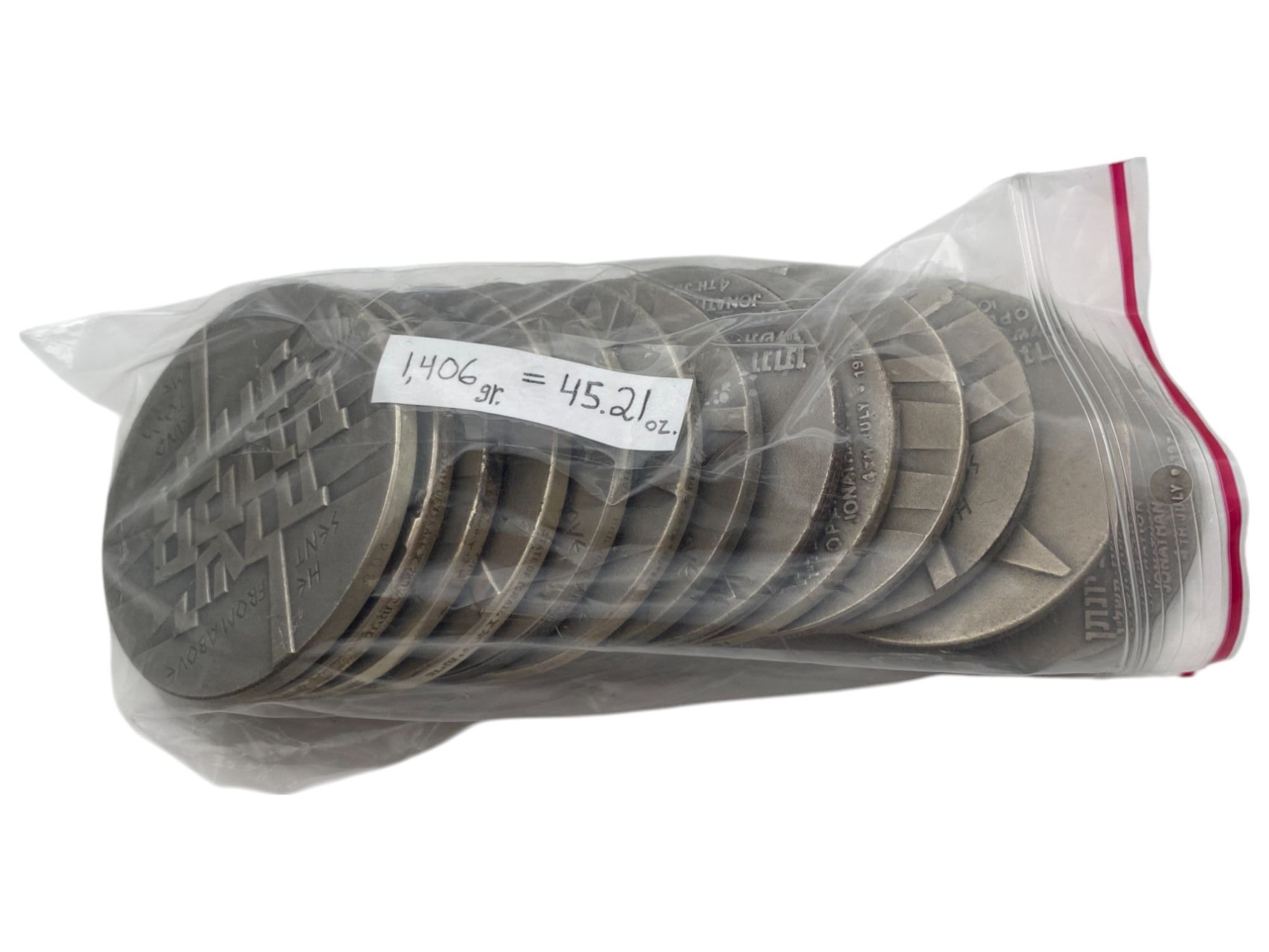 Israel – Lot of 13 Operation Jonathan, State Medal, 1976 – Silver 935, 115g (Total NET silver 1,406g), 59 mm - 1 1