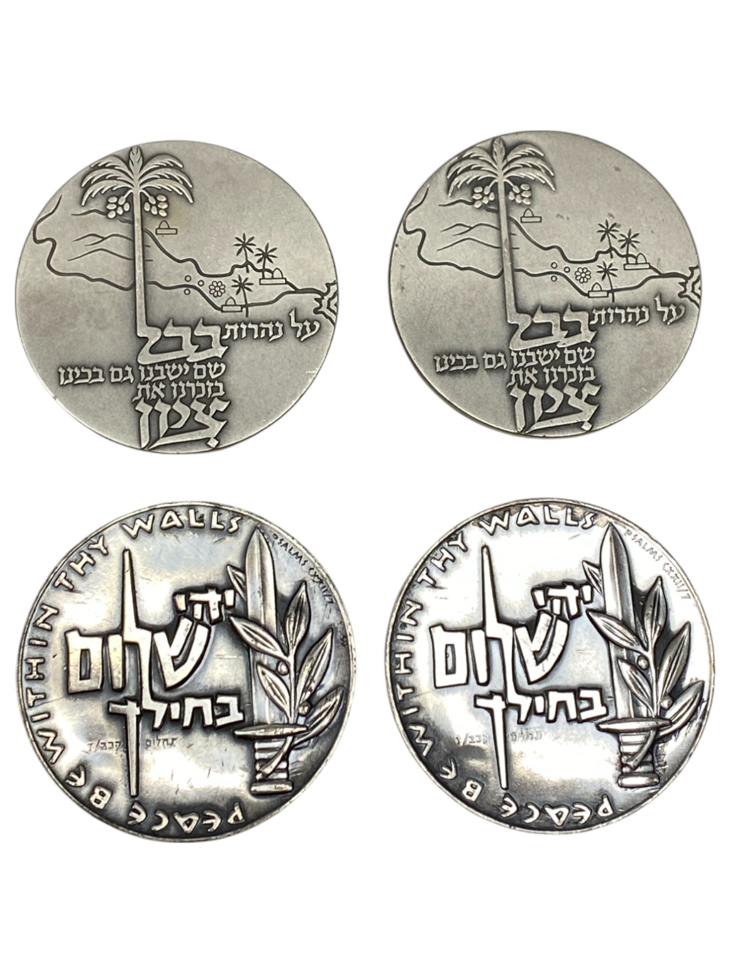 Israel - Set of 12 medals from the Government Coin and Medal Company - Silvre 935, 115g (net silver total weight 1 ... - 1 7