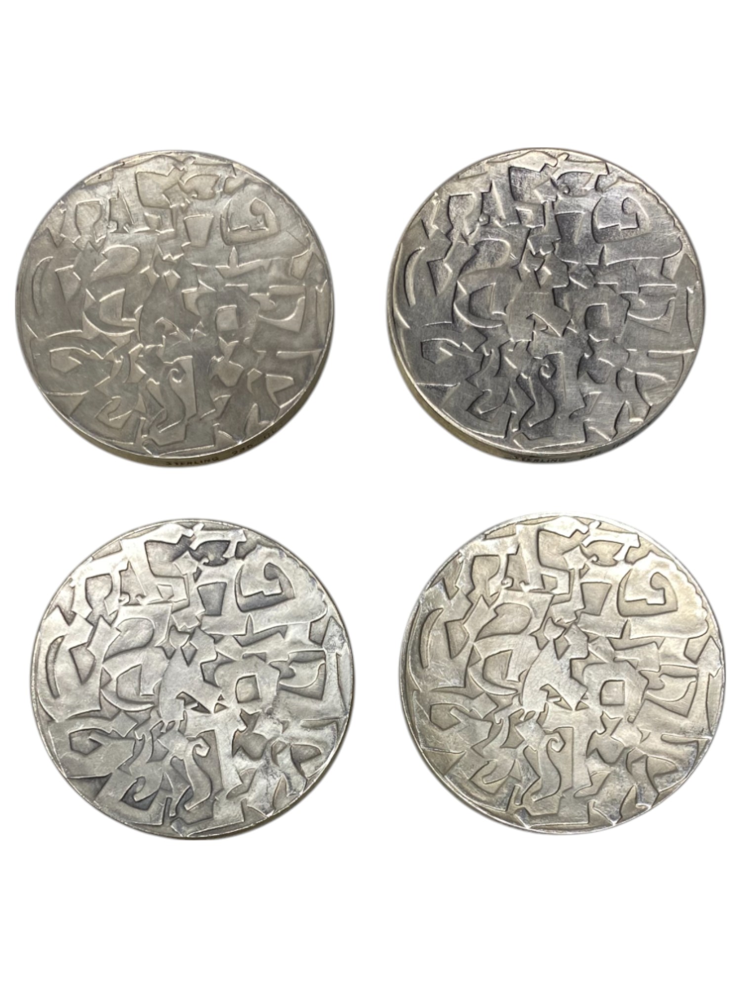 Israel - Lot of 25 El Al, State Medals 1969 - Silver 935, 47g (Total net silver 1,095.9g), 45mm - 1 13