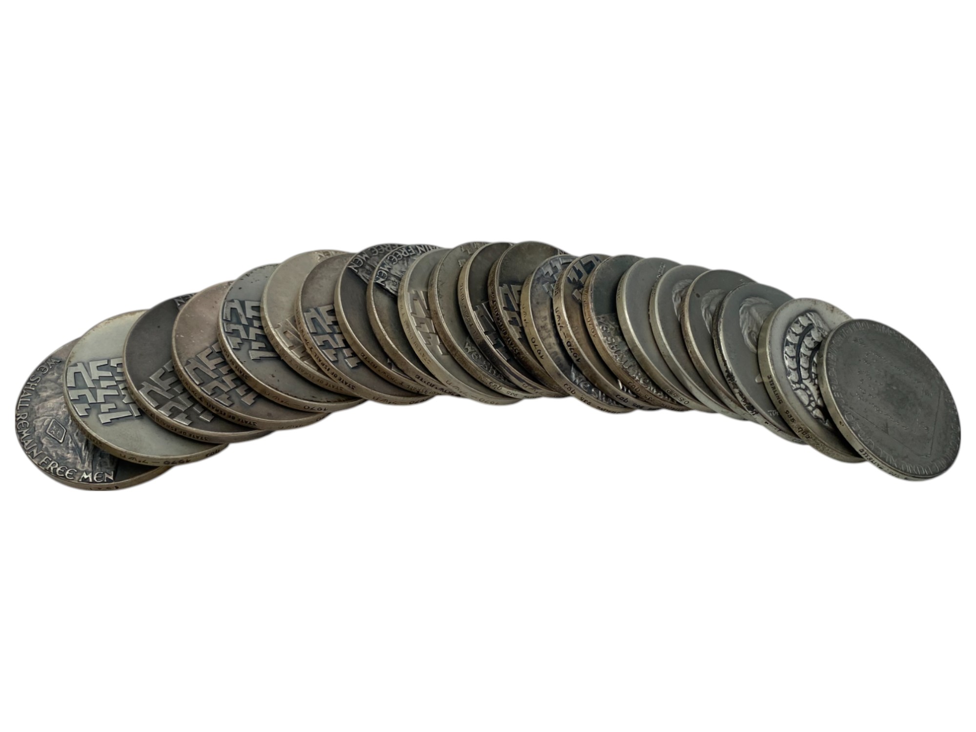Israel - Set of 22 medals from the Government Coin and Medal Company - Silvre 935, 47g (net silver total weight ... - 1 0