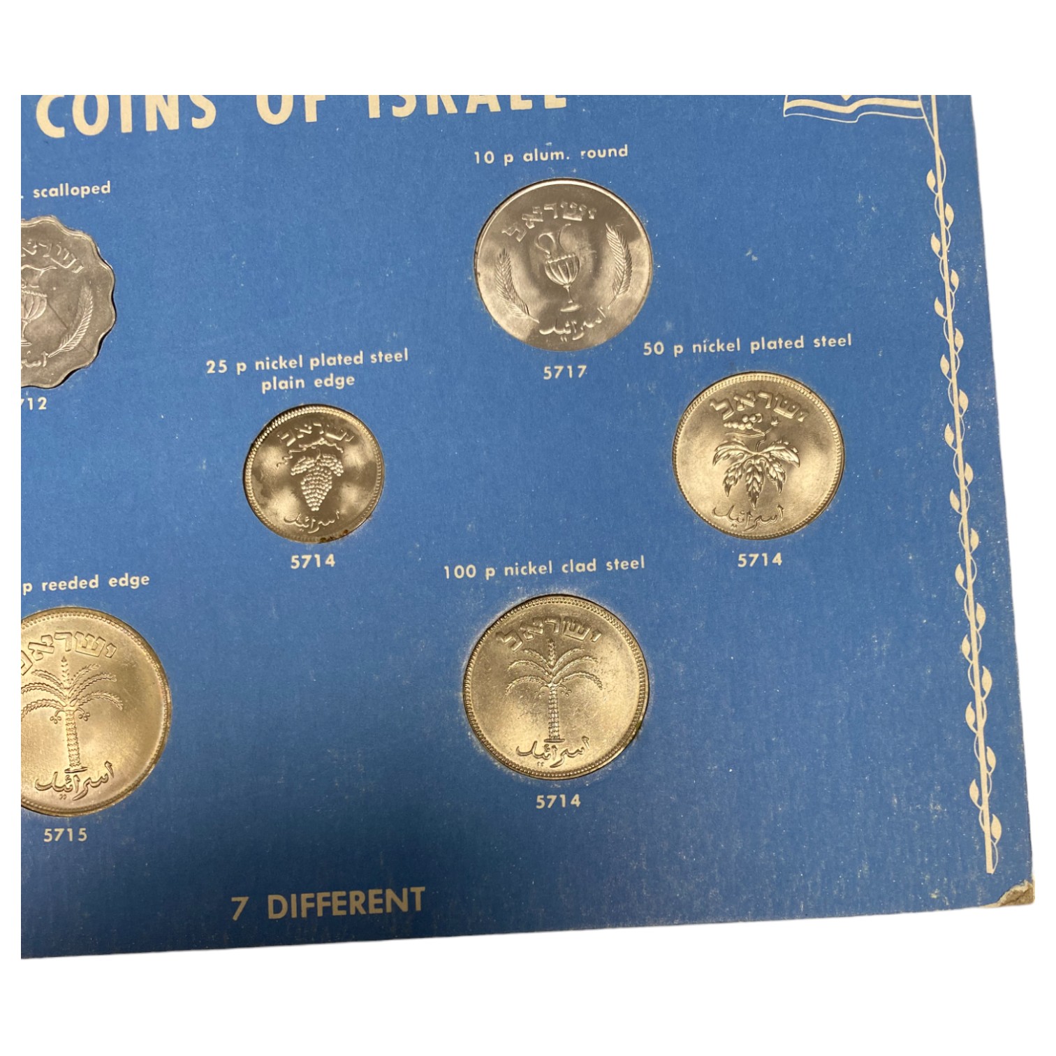Israel – Pair of Pruta series coin sets – 1949-1957 14 and 7 coins from the Pruta series that were collected from ... - 1 10