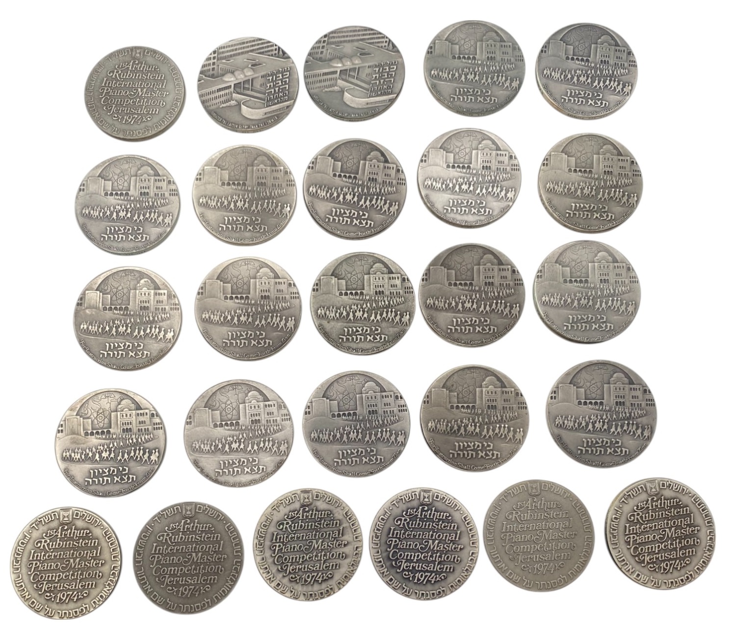Israel - Set of 26 medals from the Government Coin and Medal Company - Silver 935, 47g (net silver total weight 1 ... - 1 1