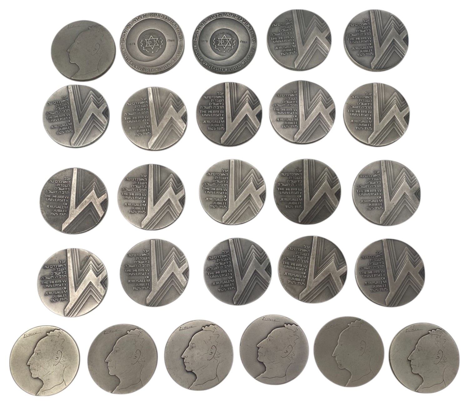 Israel - Set of 26 medals from the Government Coin and Medal Company - Silver 935, 47g (net silver total weight 1 ... - 1 0