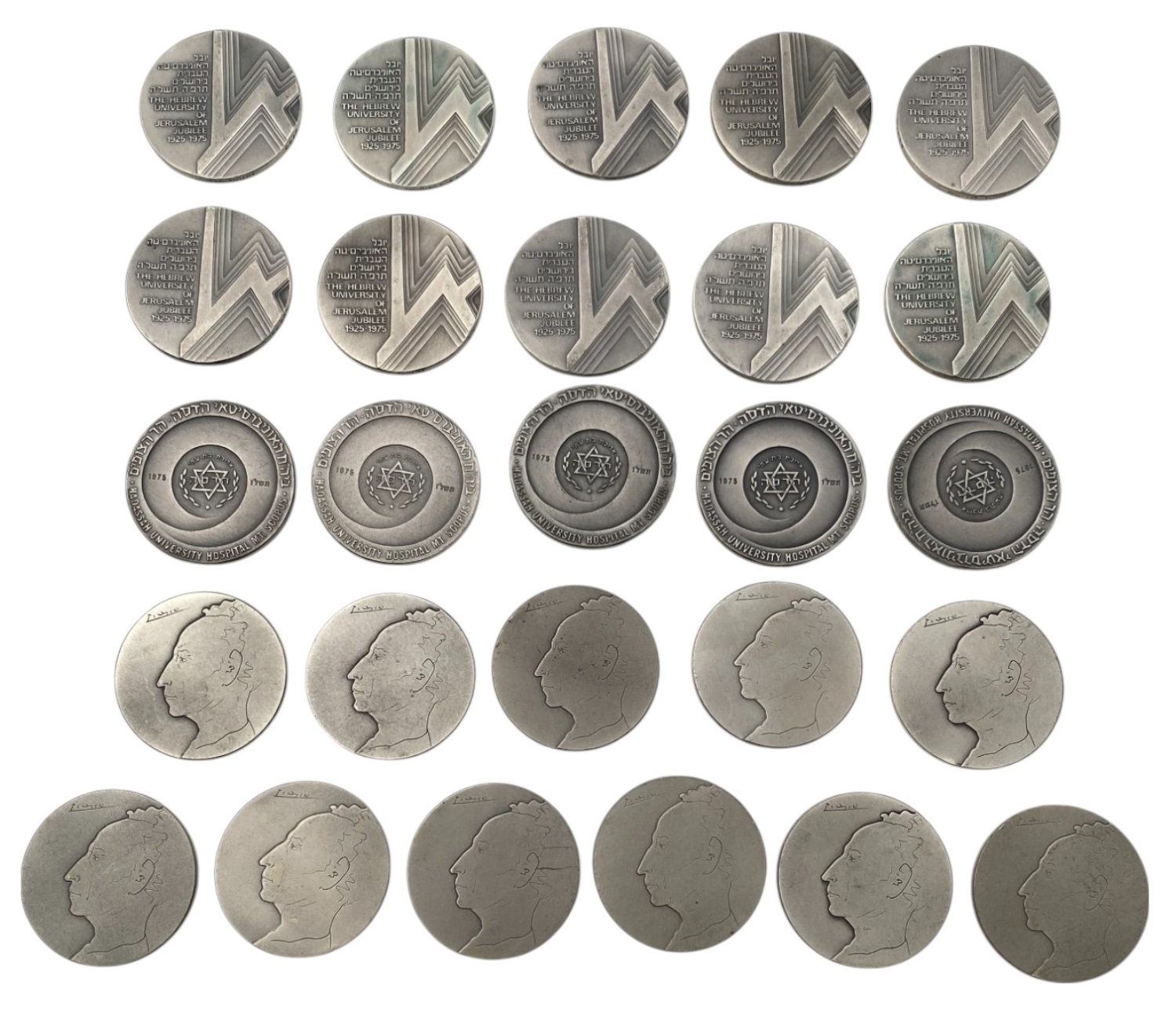 Israel - Set of 26 medals from the Government Coin and Medal Company - Silver 935, 47g (net silver total weight 1 ... - 1 0