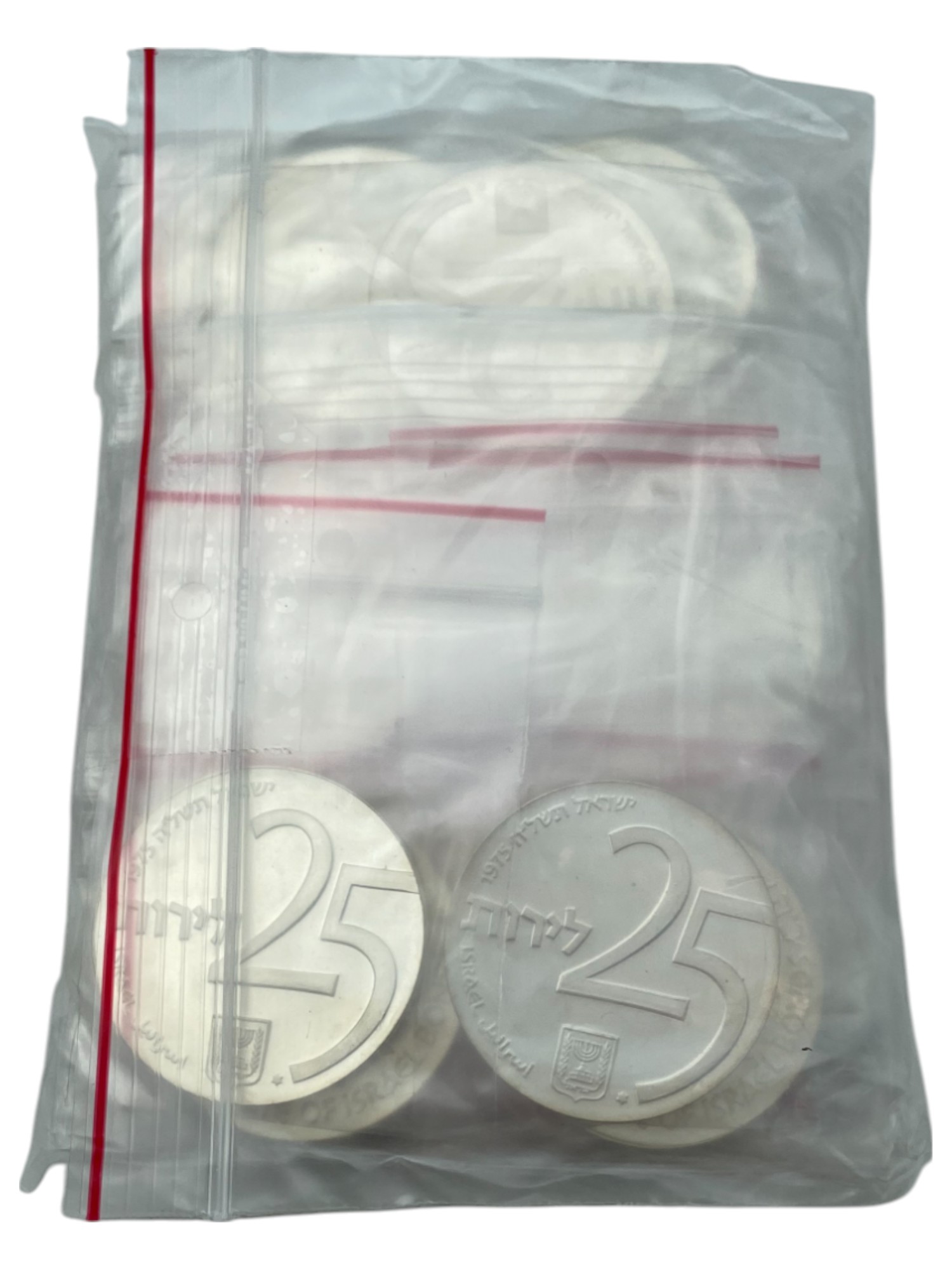 Israel – State of Israel Bonds, 25 Coins of 25 Lirot 1975 , Israel’s 42th Anniversary of Independence Coin – Silver ... - 1 1