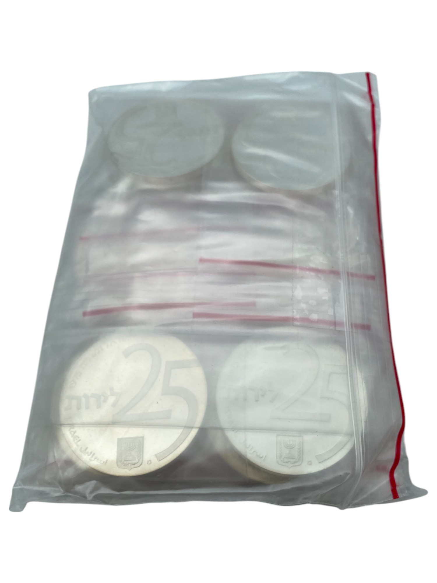 Israel – State of Israel Bonds, 25 Coins of 25 Lirot 1975 , Israel’s 42th Anniversary of Independence Coin – Silver ... - 1 1