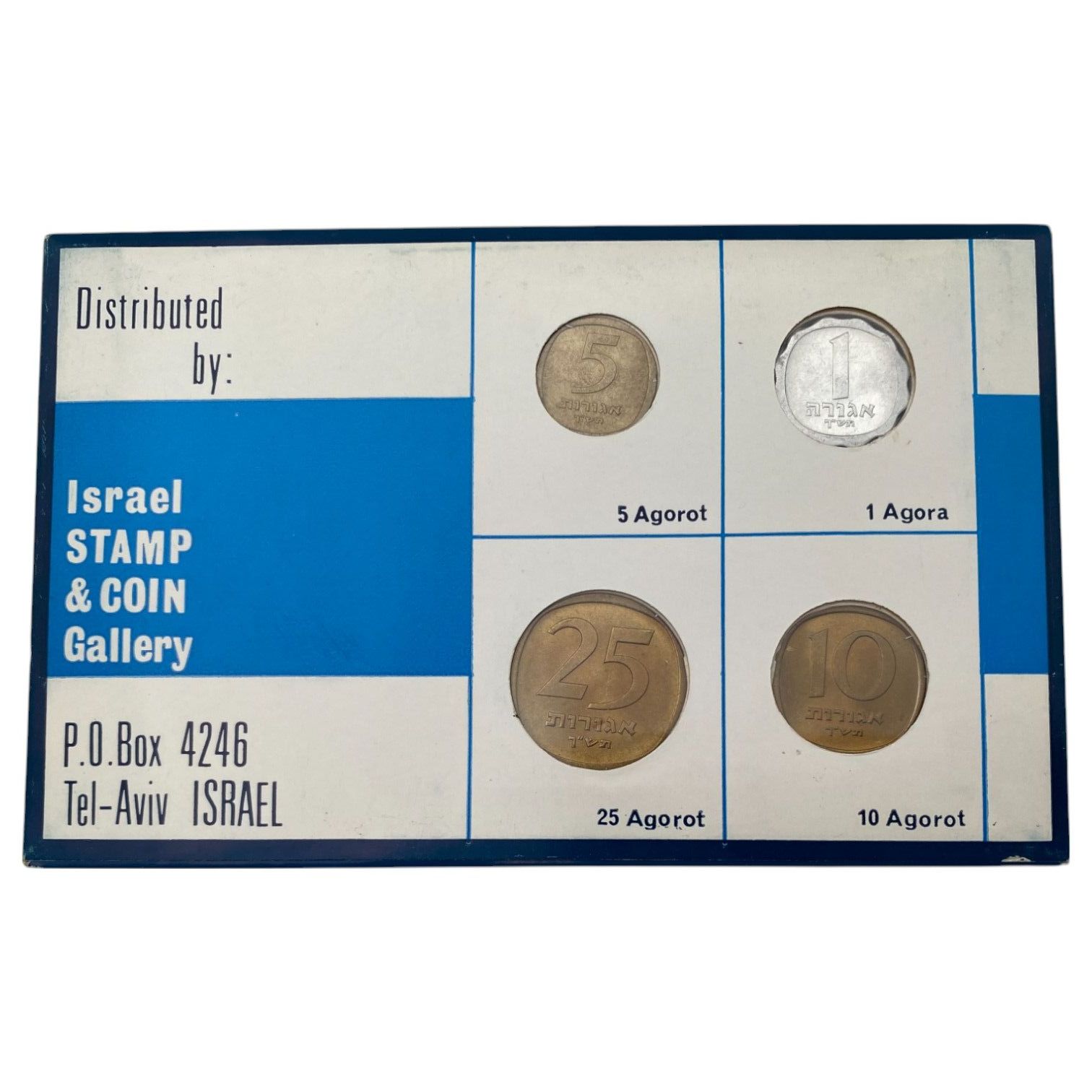 Israel - Collection of 7 Coin Sets from the Years 1960, 1963 - New Condition (UNC) Coins 1, 5, 10, 25 Agorat and ... - 1 3