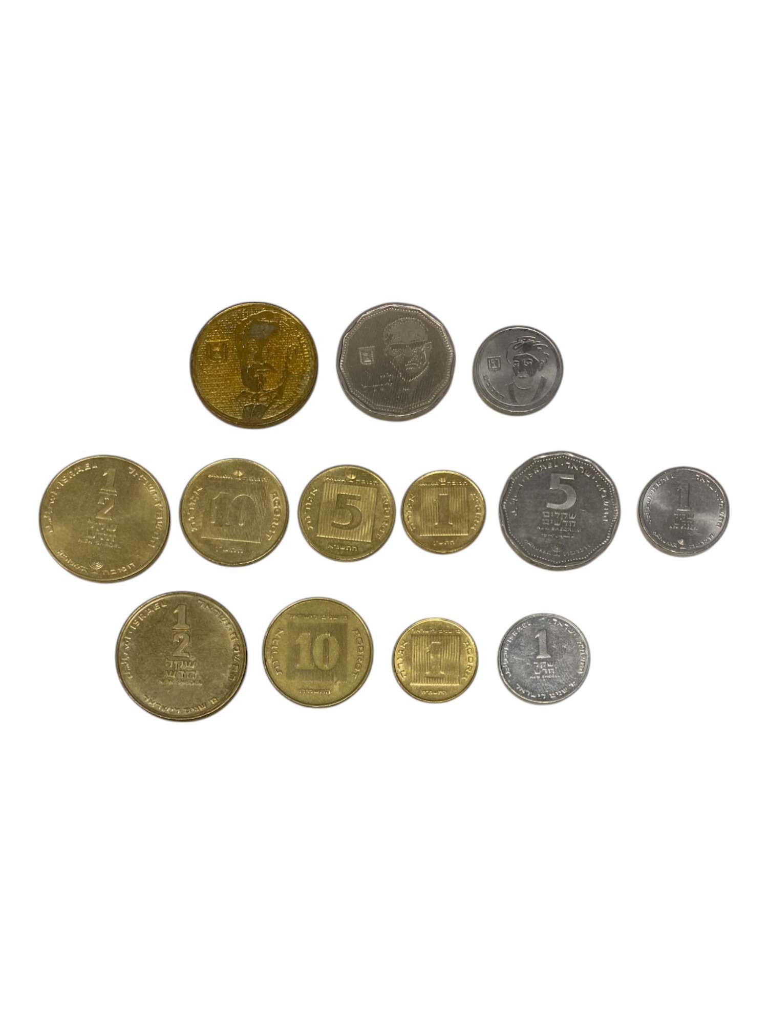 Israel - A very large collection of Israeli coins, the new shekel, denominations of 1, 5, 10 agorot and 1/2, 1 and ... - 1 4