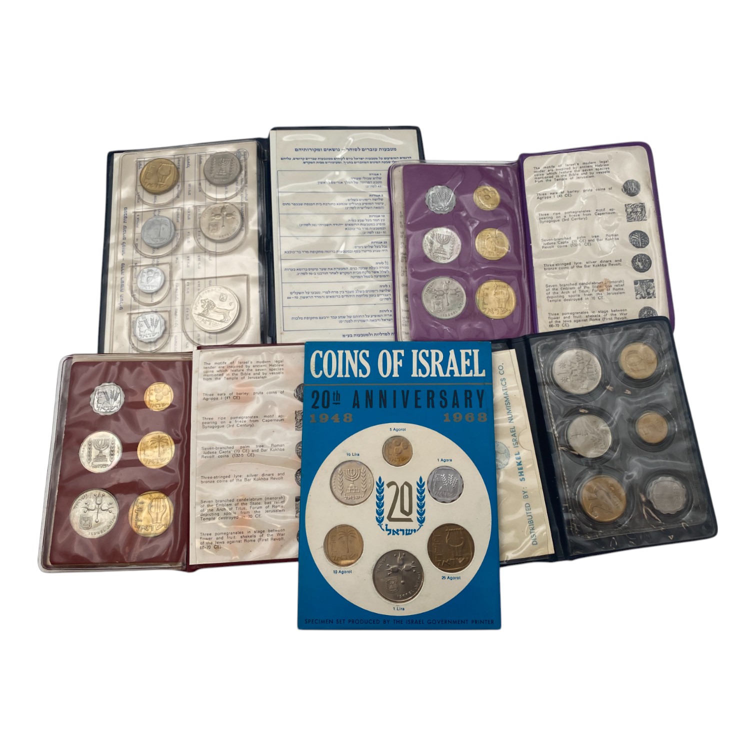 Israel - A very large collection of 16 coin sets from the period of the new pound and shekel, there are several ... - 1 4