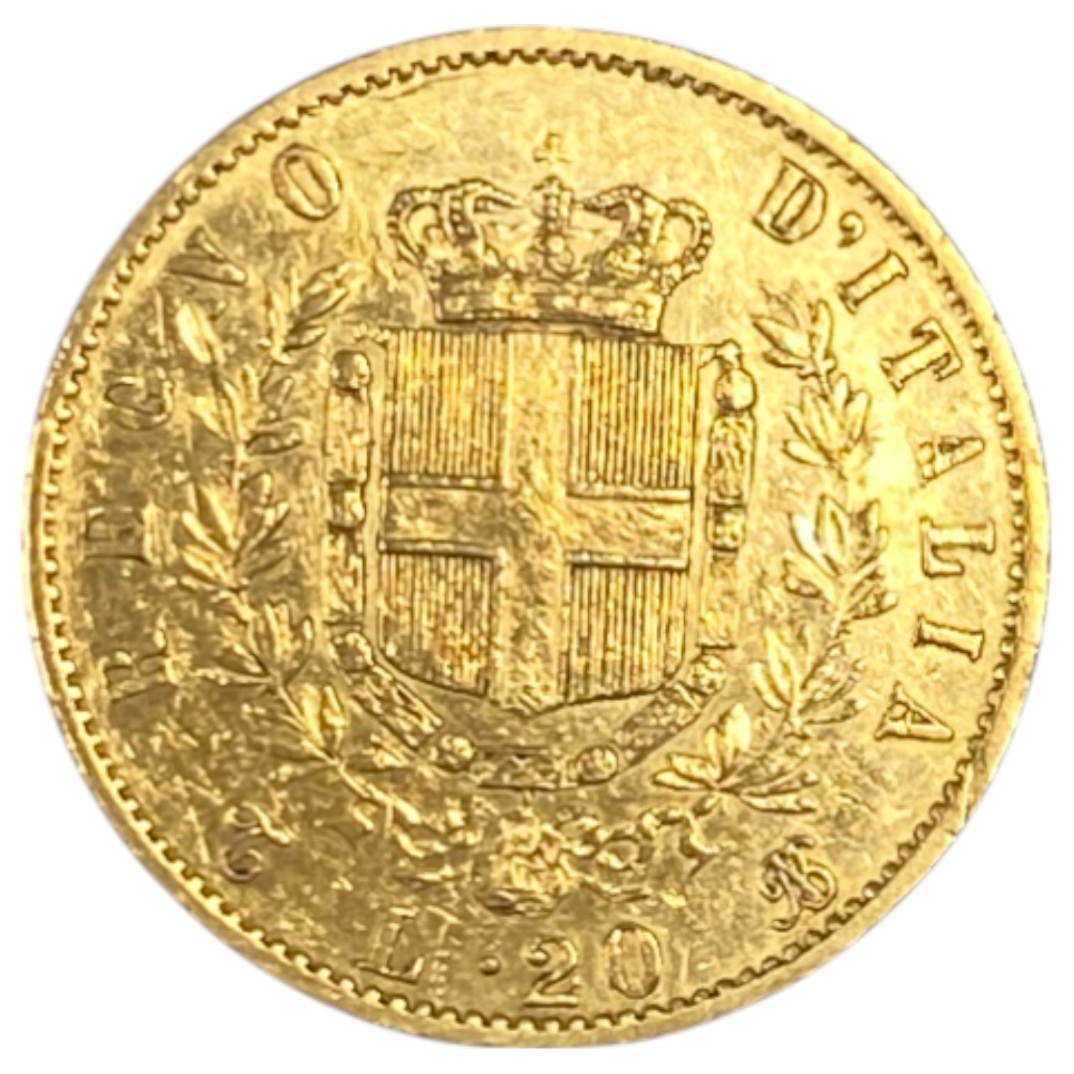 Italy - 20 Lire 1863 - Victor Emmanuel II - Gold 900, 6.45g, 21mm - 1 1