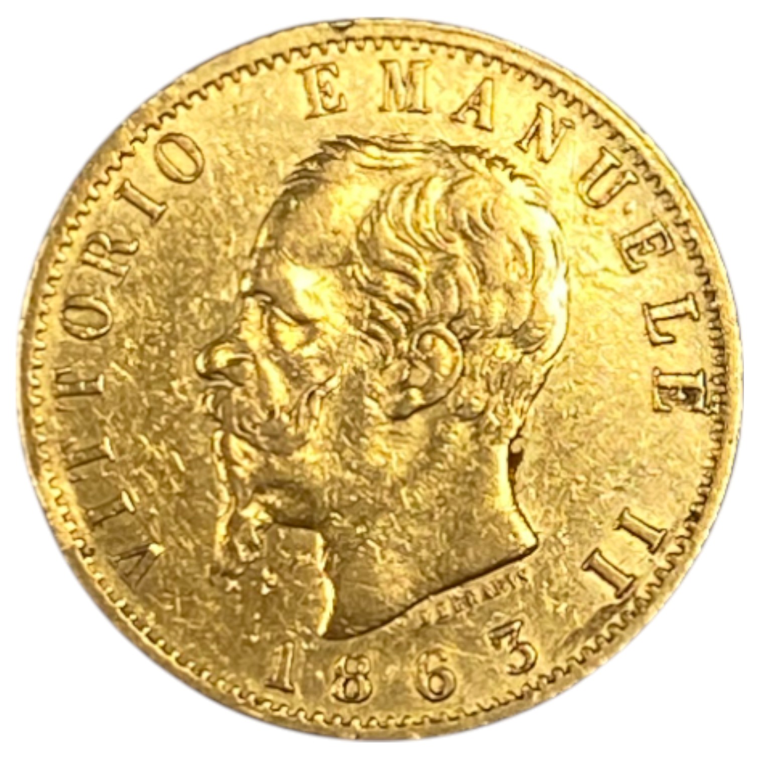 Italy - 20 Lire 1863 - Victor Emmanuel II - Gold 900, 6.45g, 21mm - 1 0
