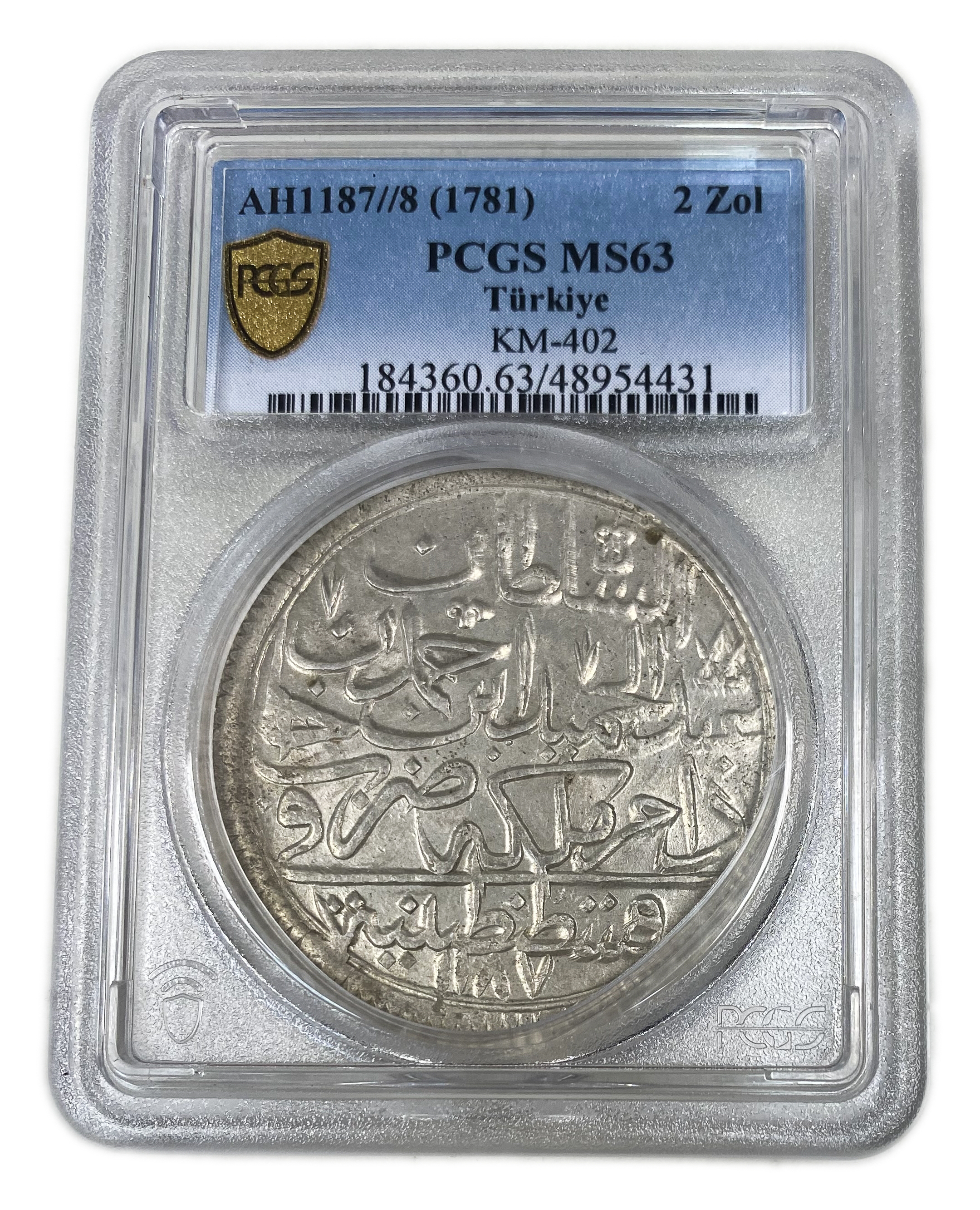 Ottoman Empire - 2 Zolota 1781 - Selim III, Islambol - PCGS MS 63 - 1 2