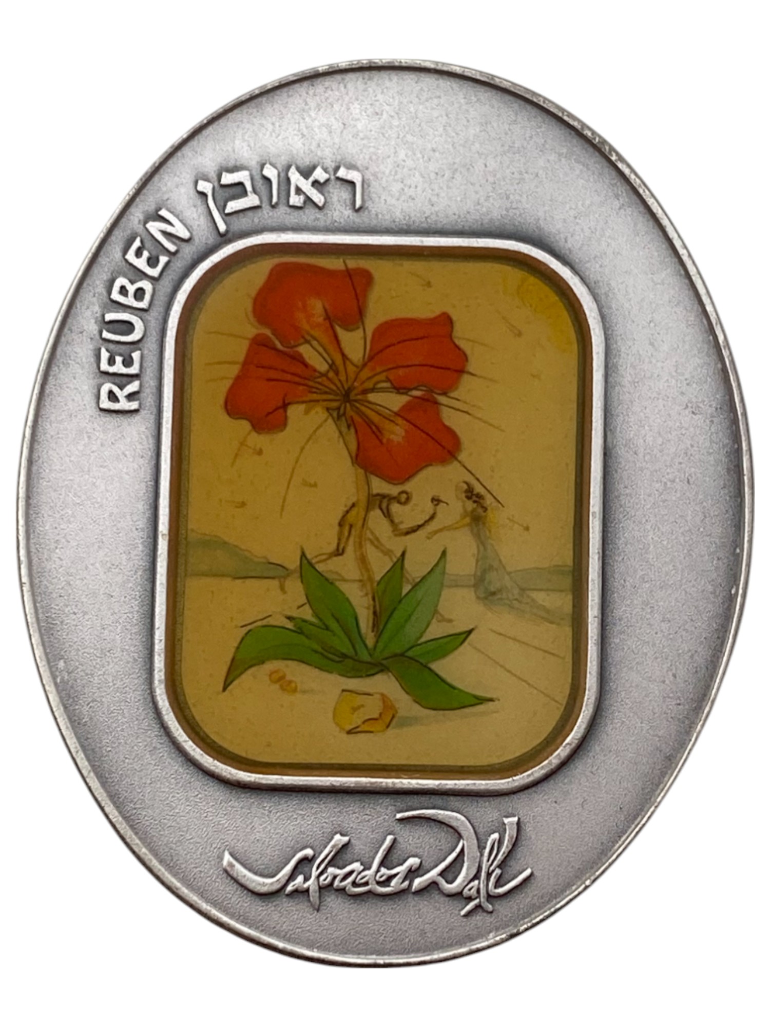 Israel - Tribe of "Reuben" 1993 - Silver 999, 105g, 48X60mm - 1 0