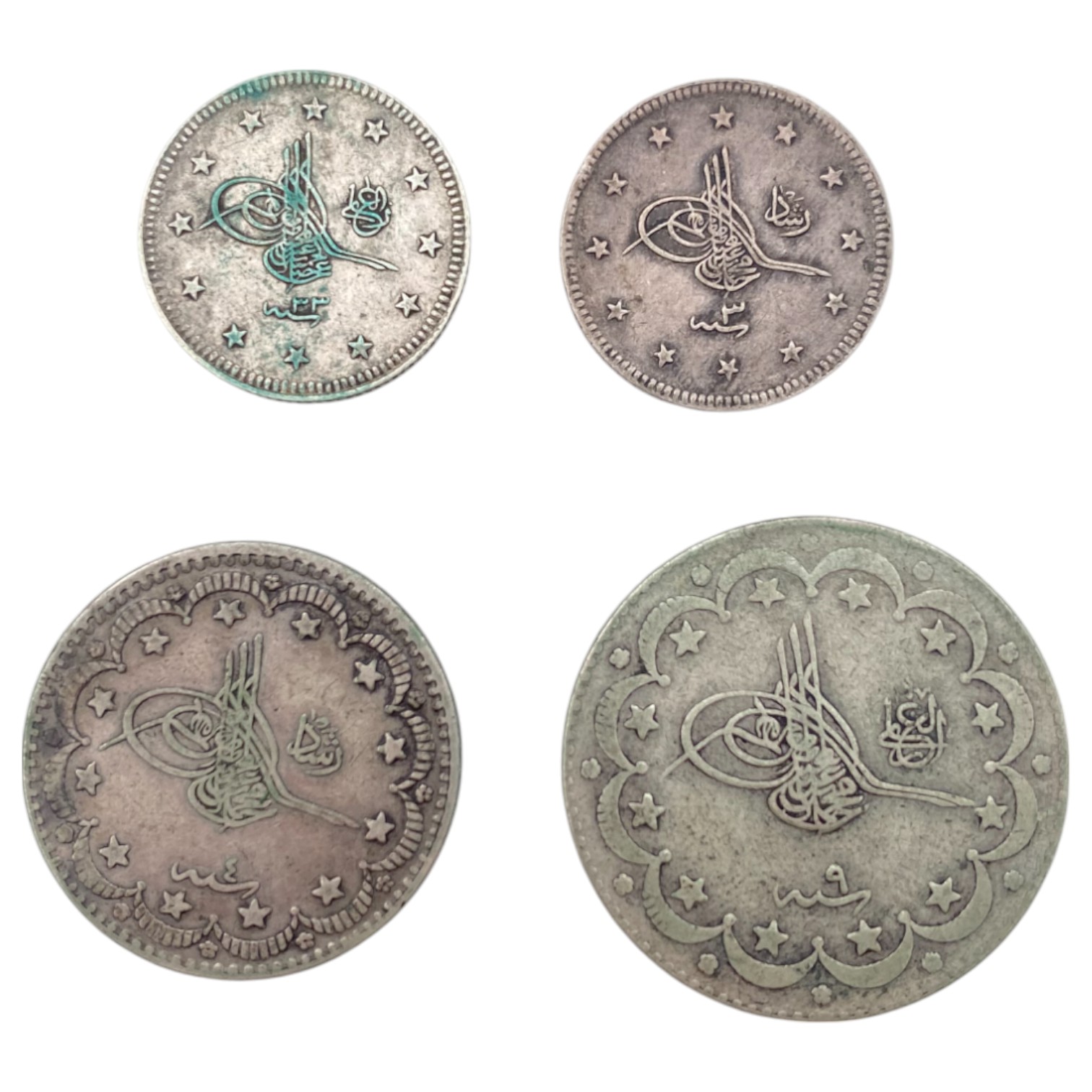 Ottoman Empire - a very large collection of coins from a wide variety of denominations and years, some made of silver - 1 9