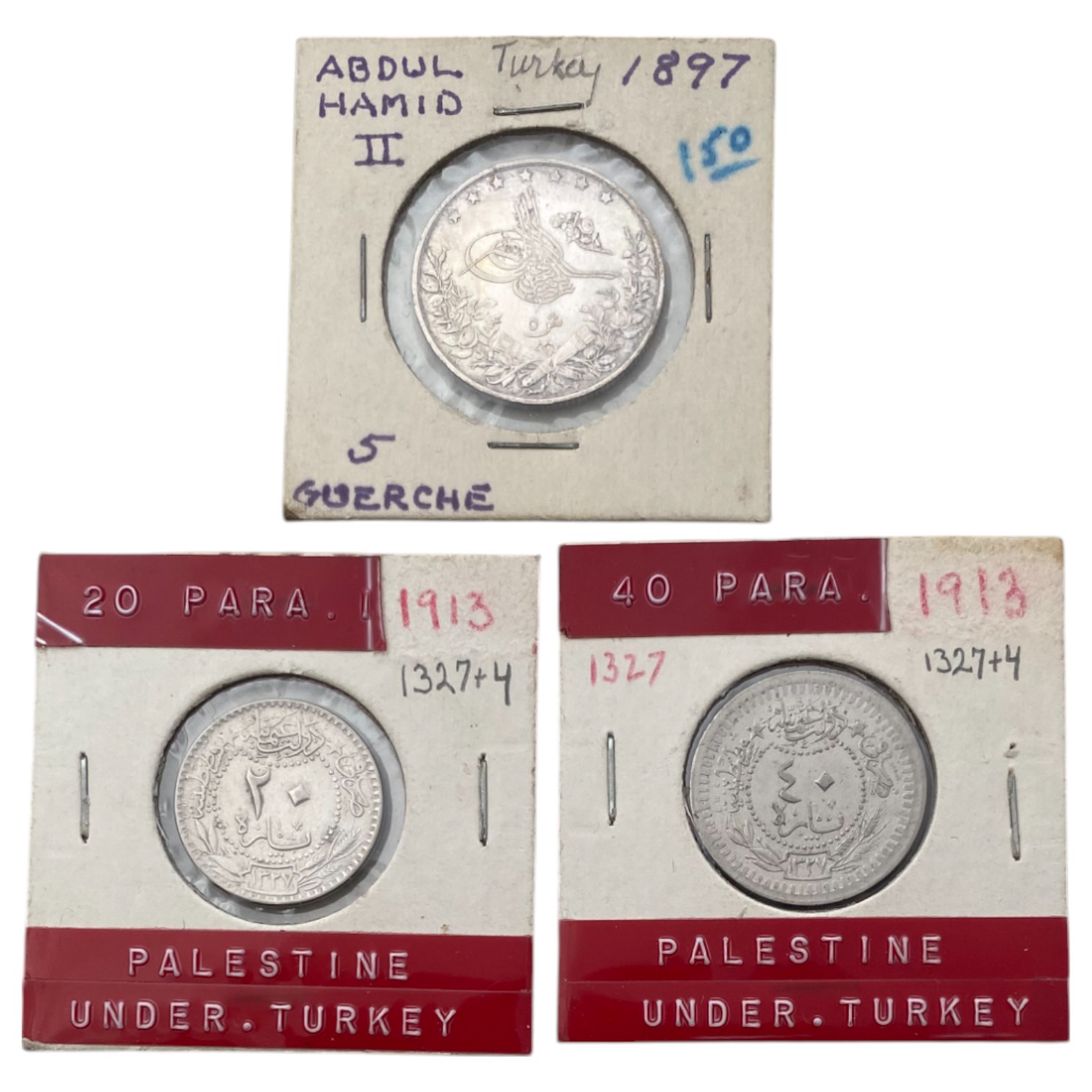 Ottoman Empire - a very large collection of coins from a wide variety of denominations and years, some made of silver - 1 5