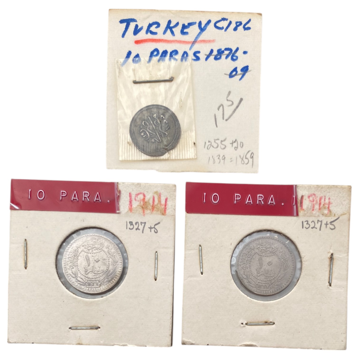 Ottoman Empire - a very large collection of coins from a wide variety of denominations and years, some made of silver - 1 1