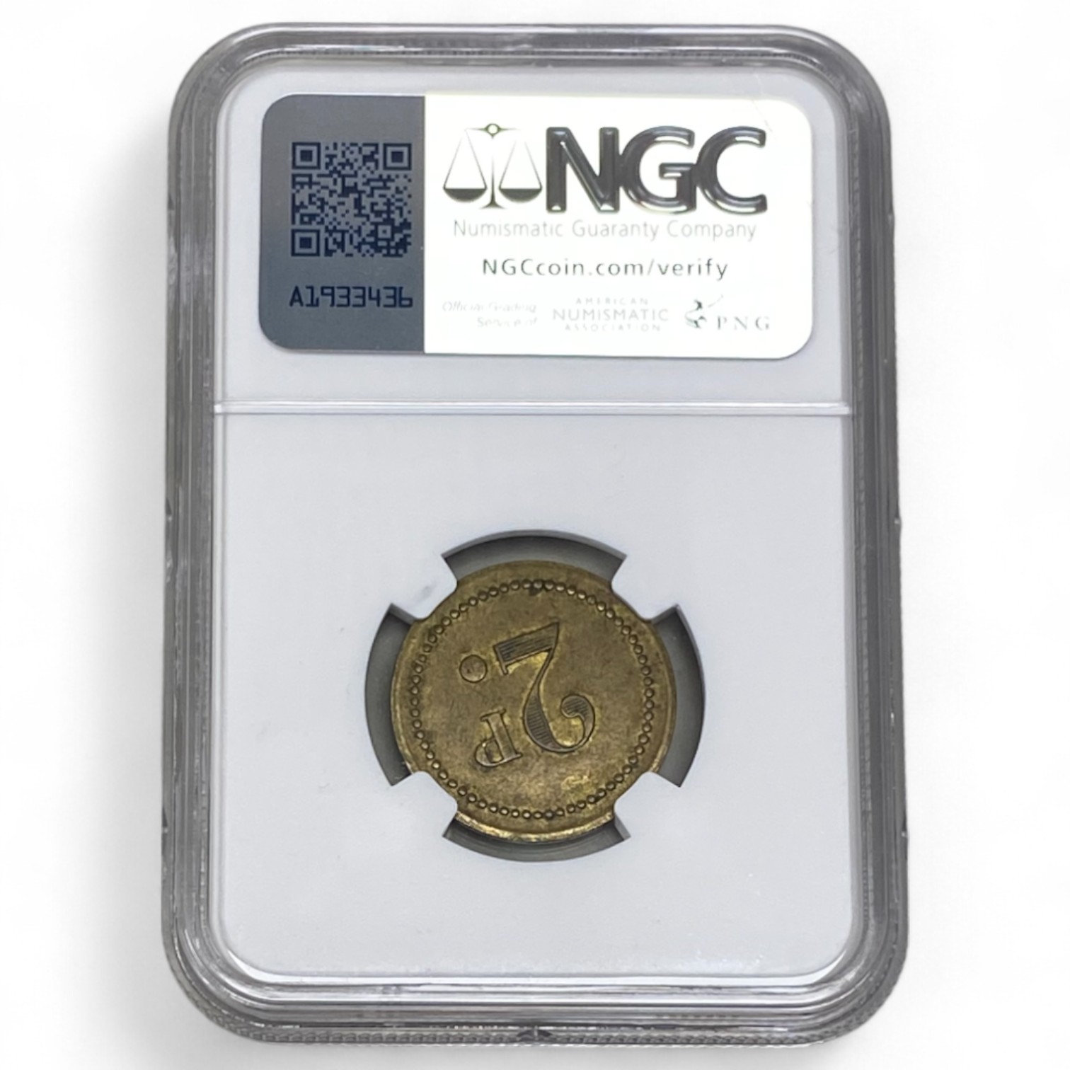 Palestine - 2 Piaster 1930' - Palatin Hotel - NGC AU 53 - Very high grade for this token - 1 3