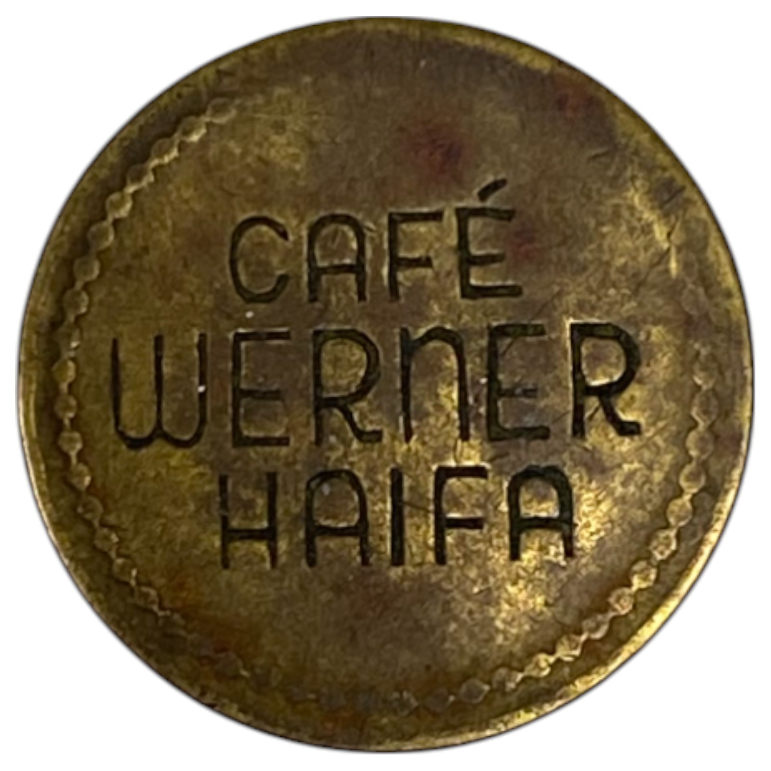Palestine - Cafe werner token - 5 MIls 1930', bronze - 1 1