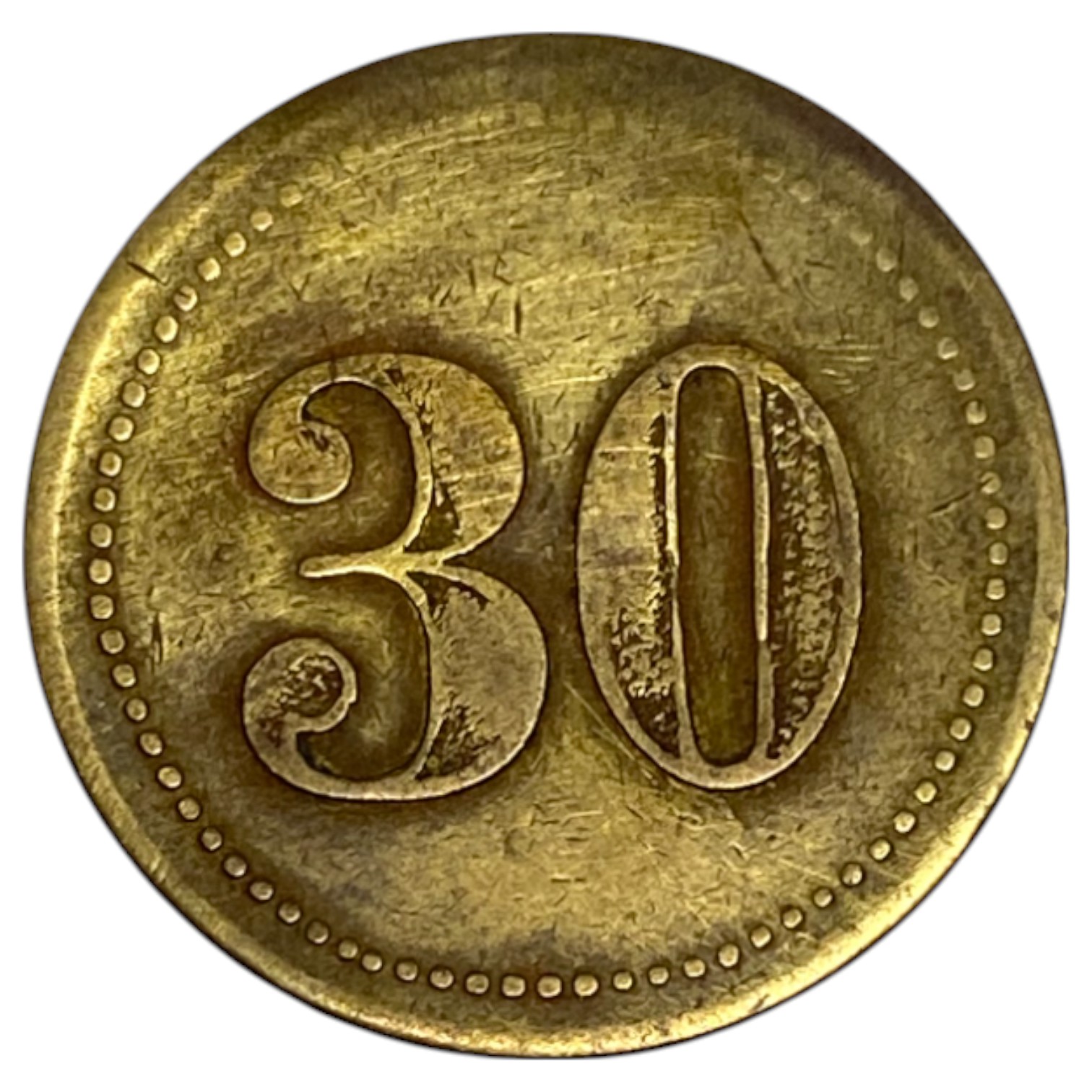 Palestine - Cafe werner token - 30 MIls 1930', bronze - 1 0