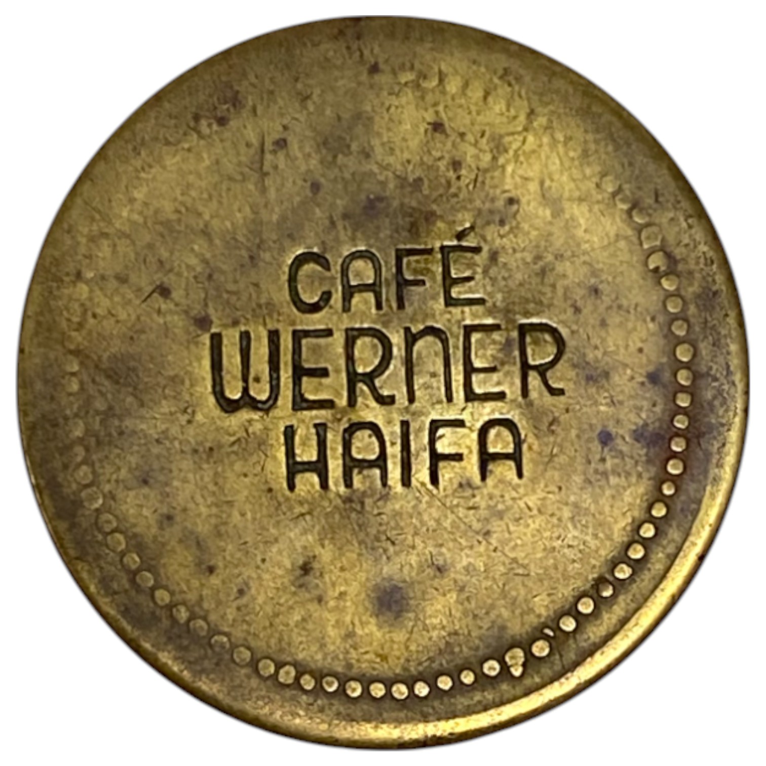 Palestine - Cafe werner token - 40 MIls 1930', bronze - 1 1