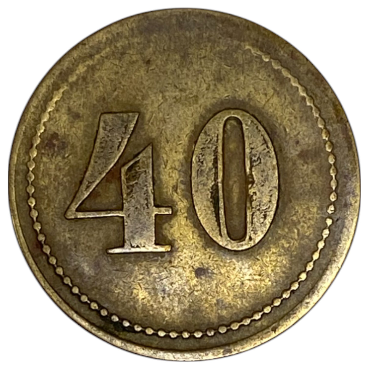 Palestine - Cafe werner token - 40 MIls 1930', bronze - 1 0