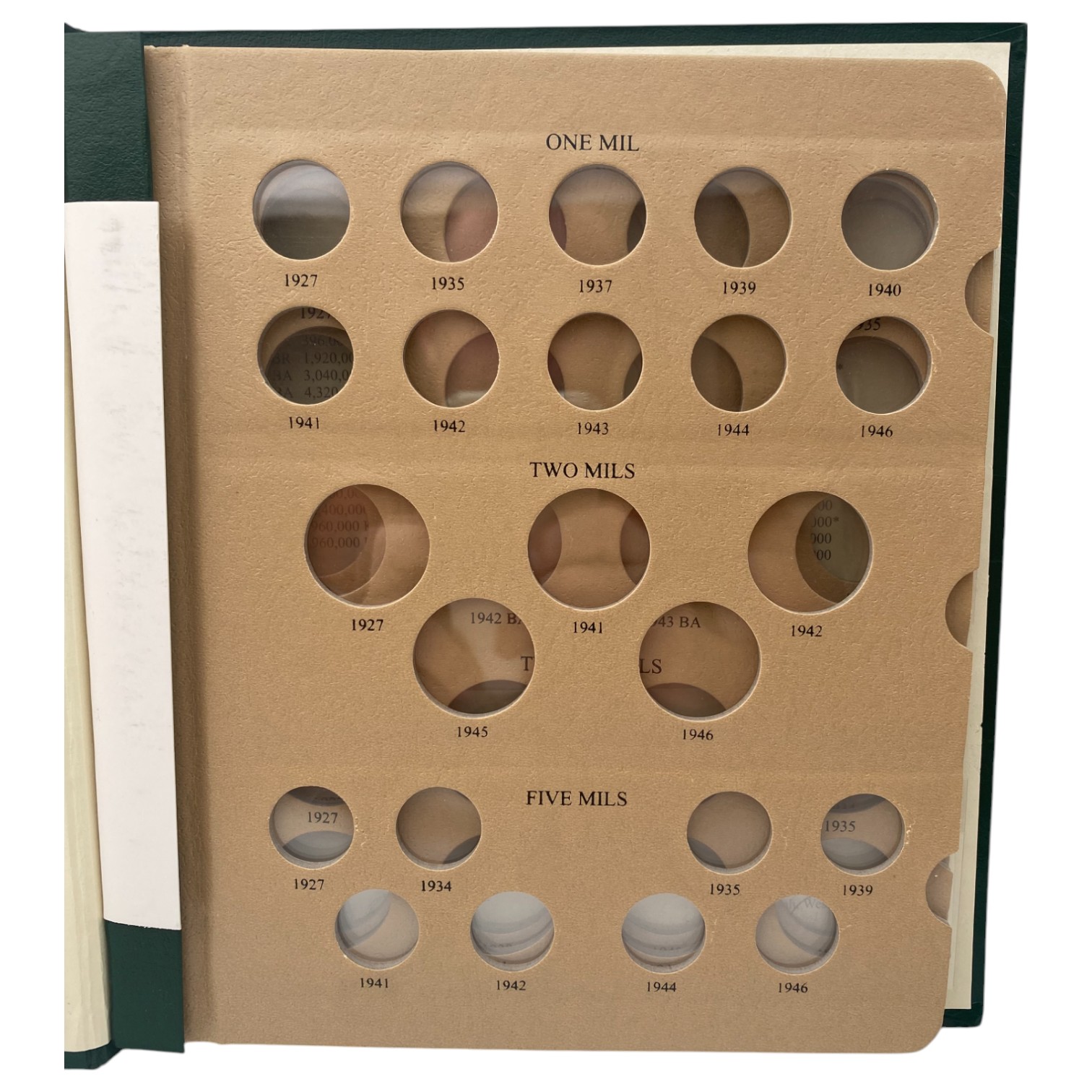 Palestine - Blank mandate coin album - 1 2