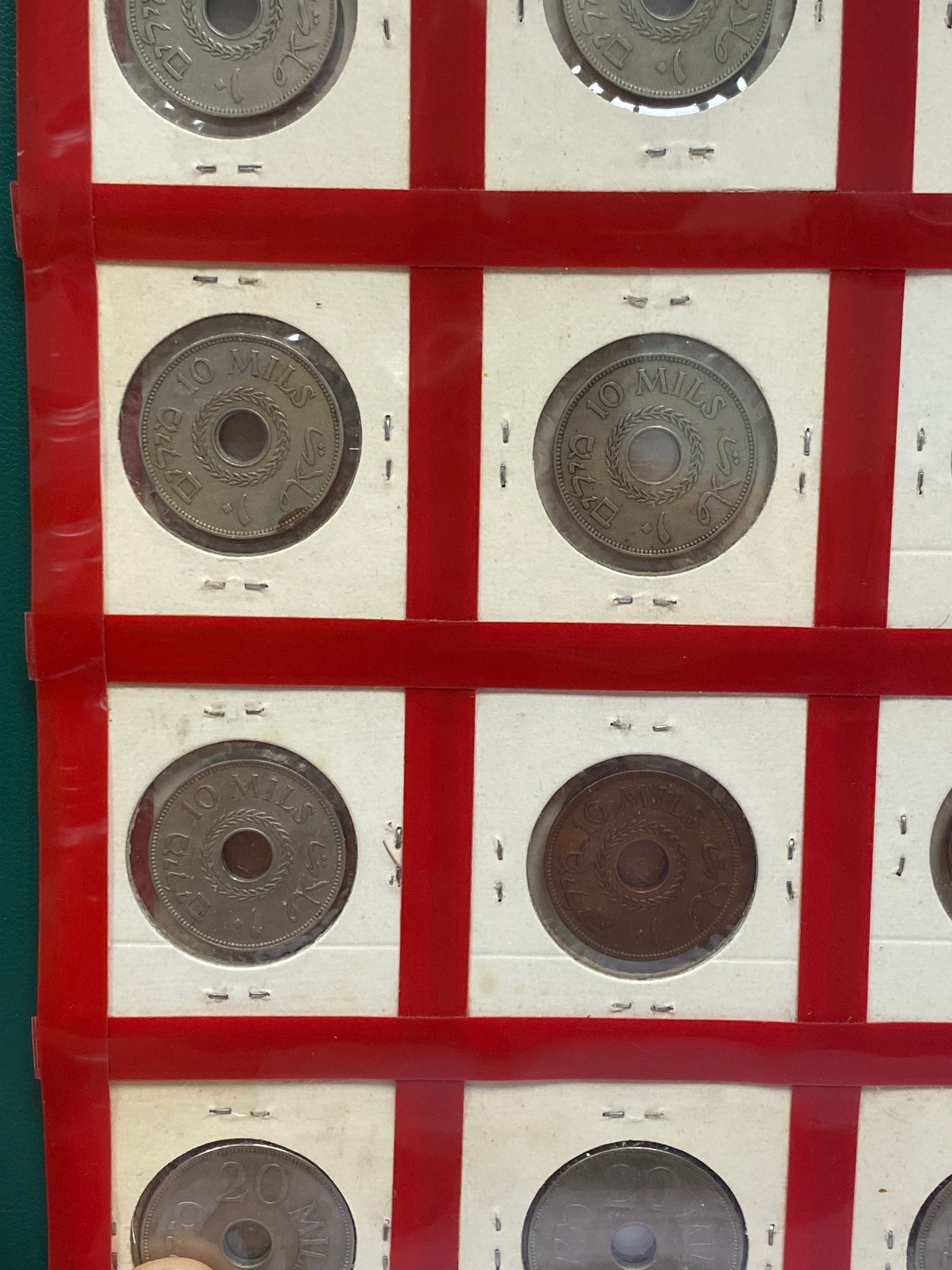 Palestine - Full 59 Coins set of British Mandath - XF-UNC - 1 27
