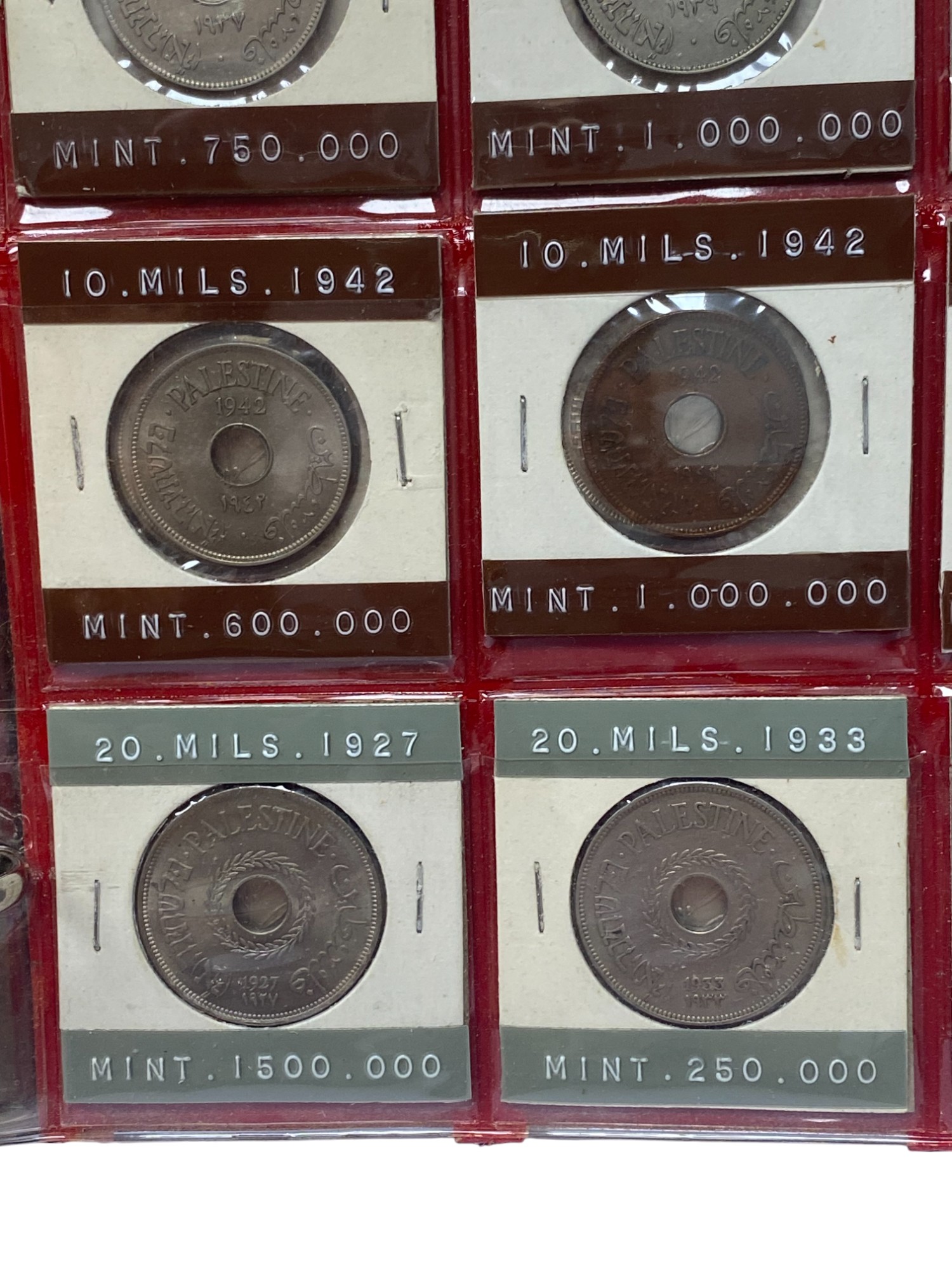 Palestine - Full 59 Coins set of British Mandath - XF-UNC - 1 23