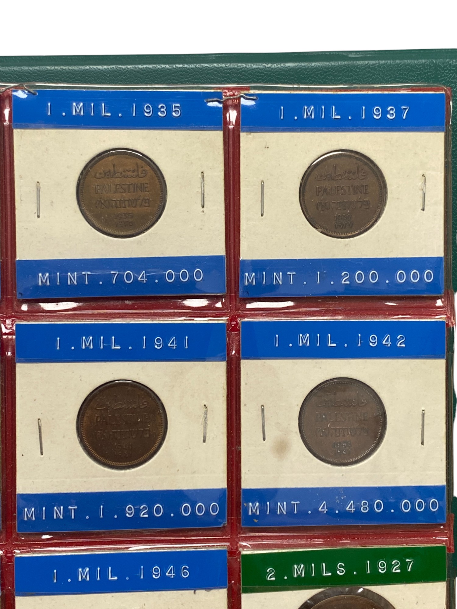 Palestine - Full 59 Coins set of British Mandath - XF-UNC - 1 8