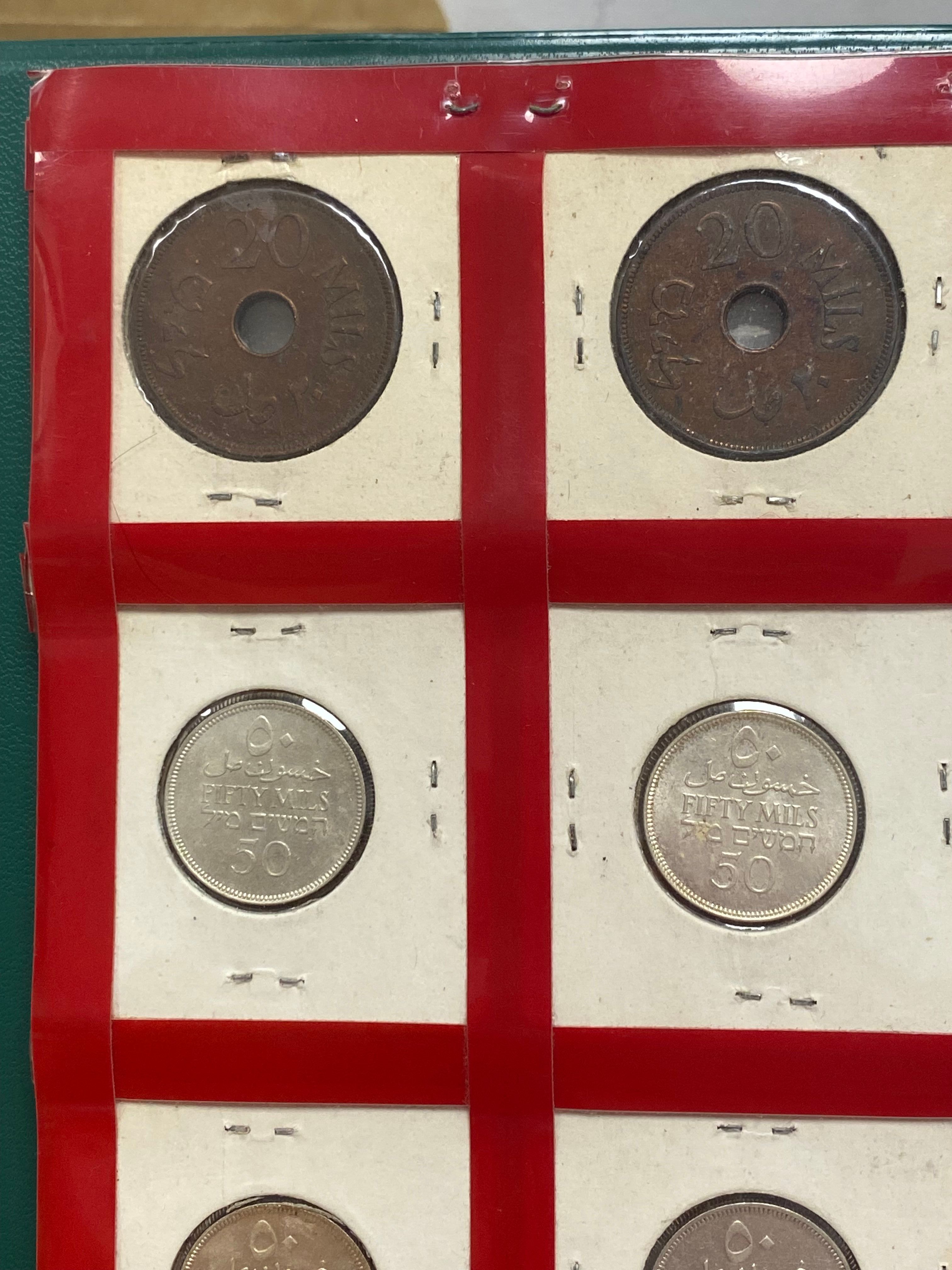 Palestine - Full 59 Coins set of British Mandath - XF-UNC - 1 37