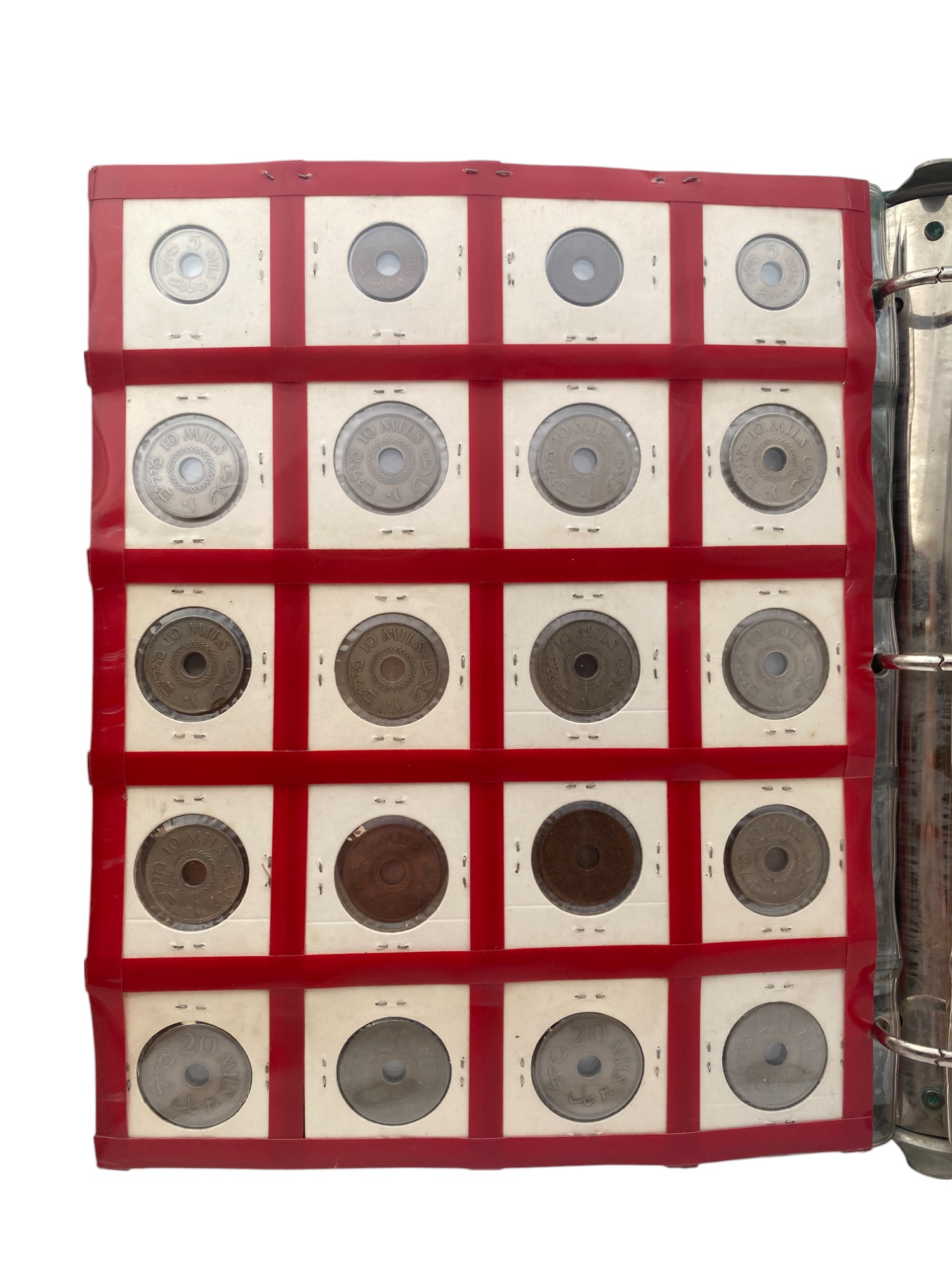 Palestine - Full 59 Coins set of British Mandath - XF-UNC - 1 3