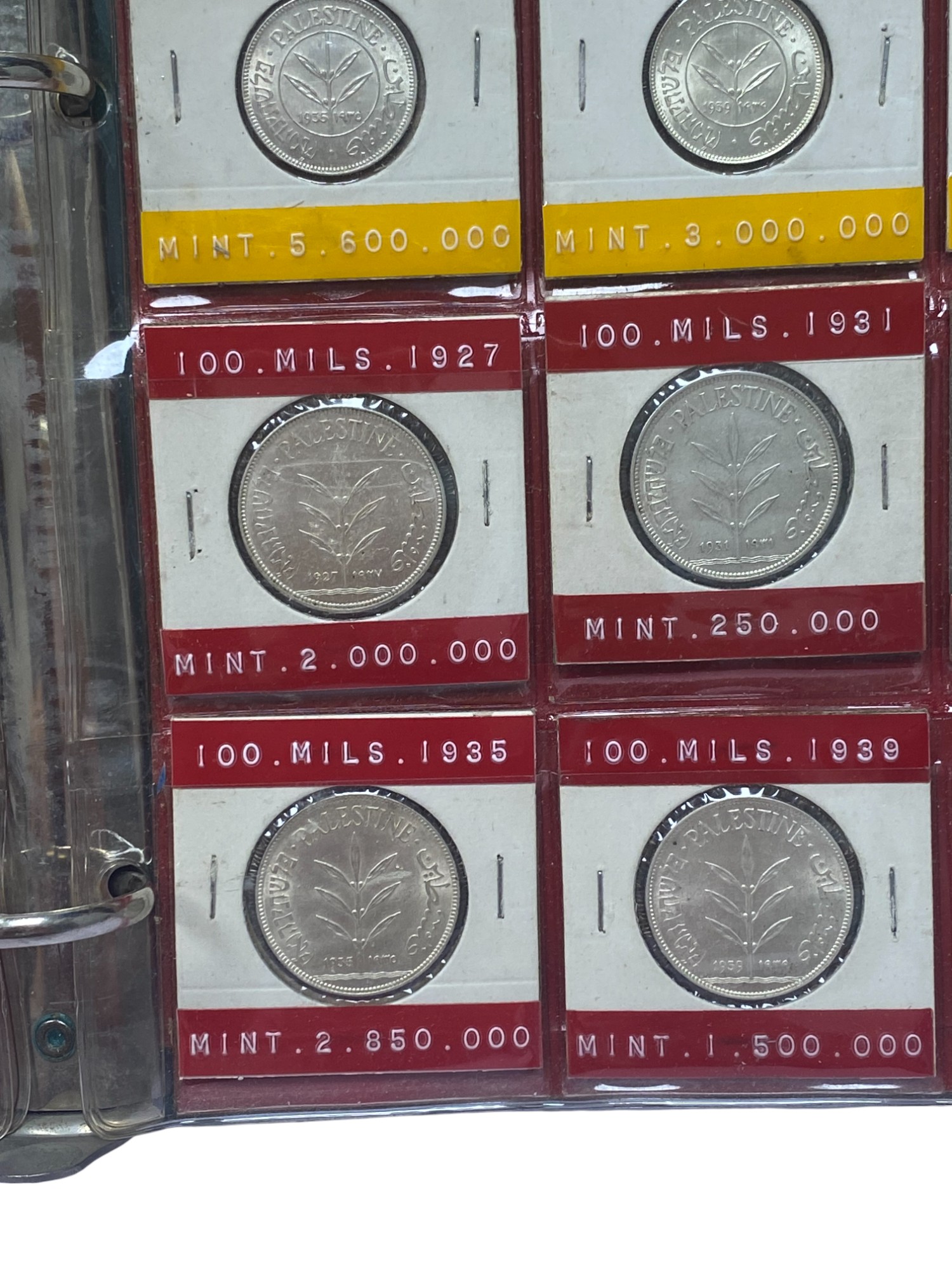 Palestine - Full 59 Coins set of British Mandath - XF-UNC - 1 35