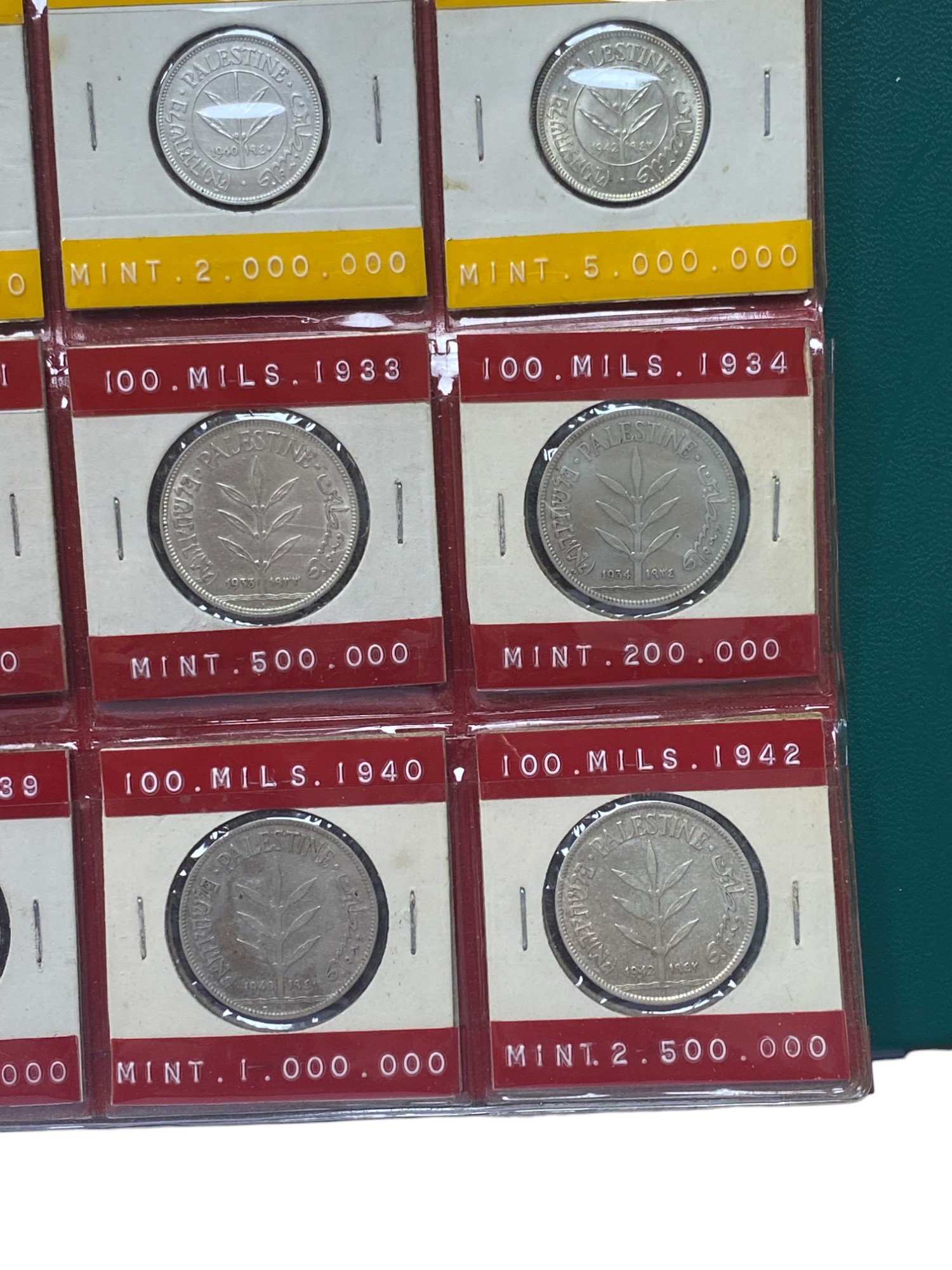 Palestine - Full 59 Coins set of British Mandath - XF-UNC - 1 36
